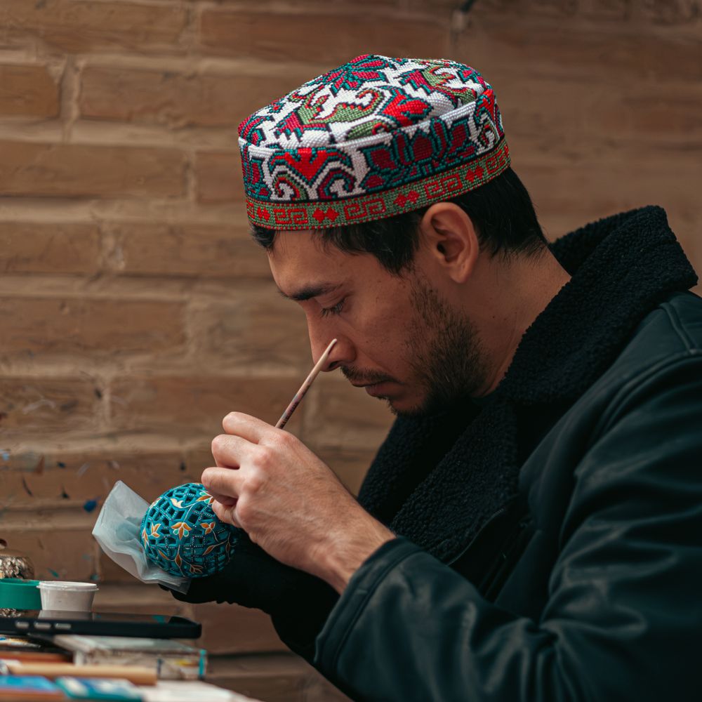 Painters and Decorators in Crouch End — a decorator at work mid-project