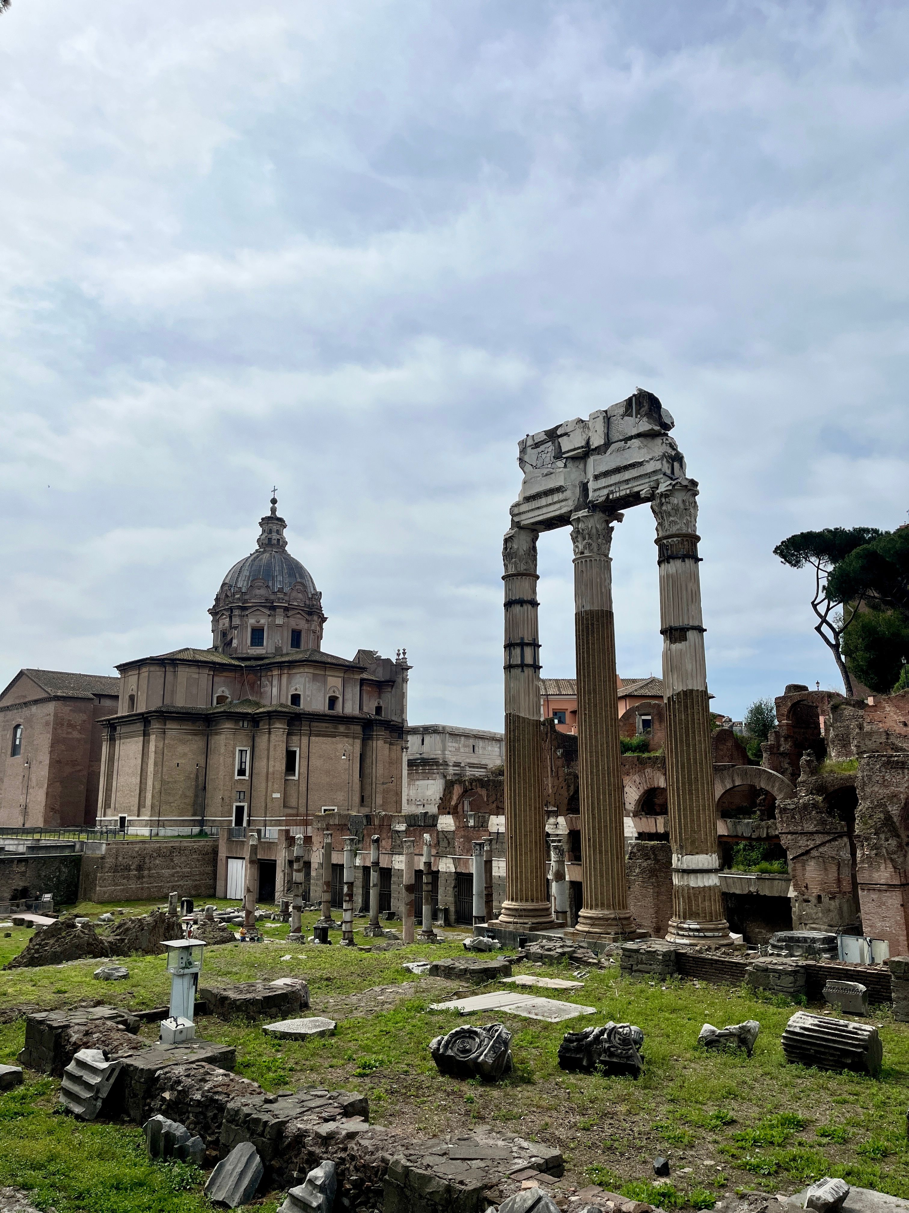 View of Ancient Ruins in the Roman Forum in Rome, Italy · Free