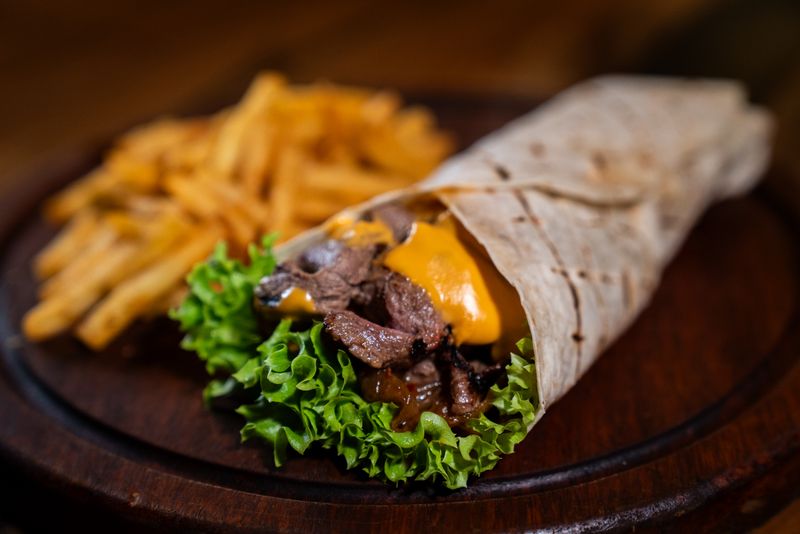 Bacon Cheese Steak Wrap from BEST IN TOWN PIZZA in Philadelphia