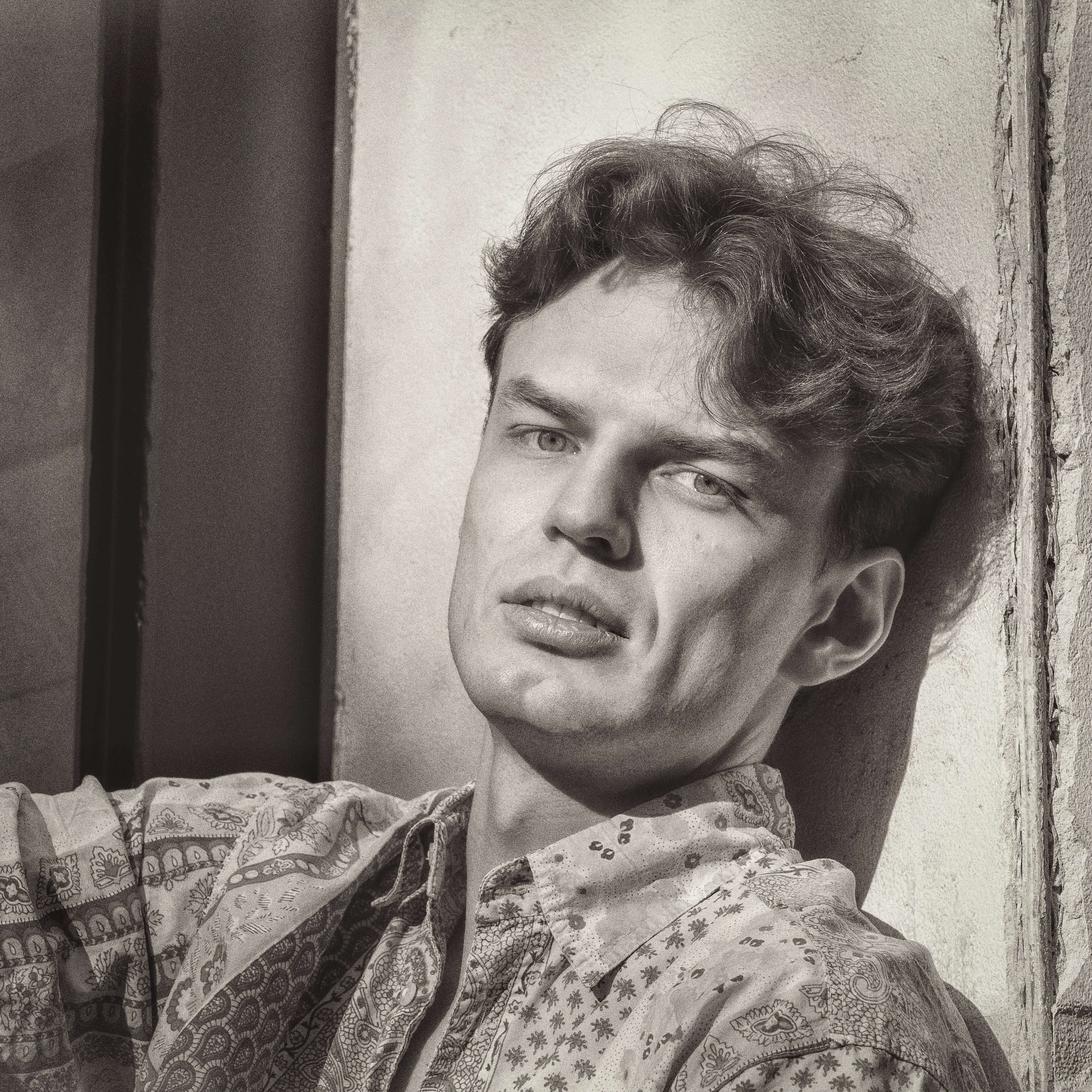 Monochromatic Portrait of a Man in Berlin · Free Stock Photo