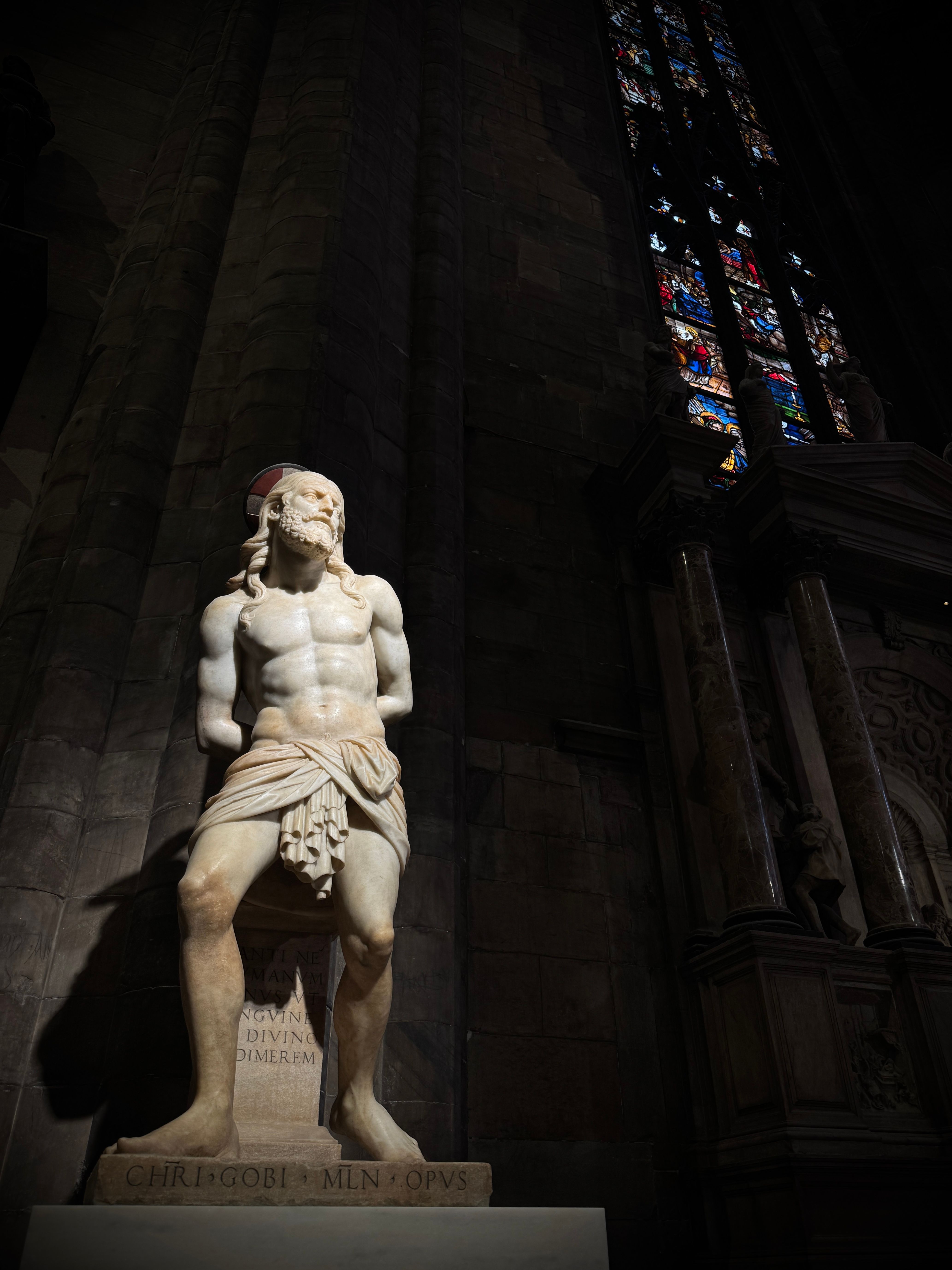 Dramatic Statue Inside Milan Cathedral · Free Stock Photo