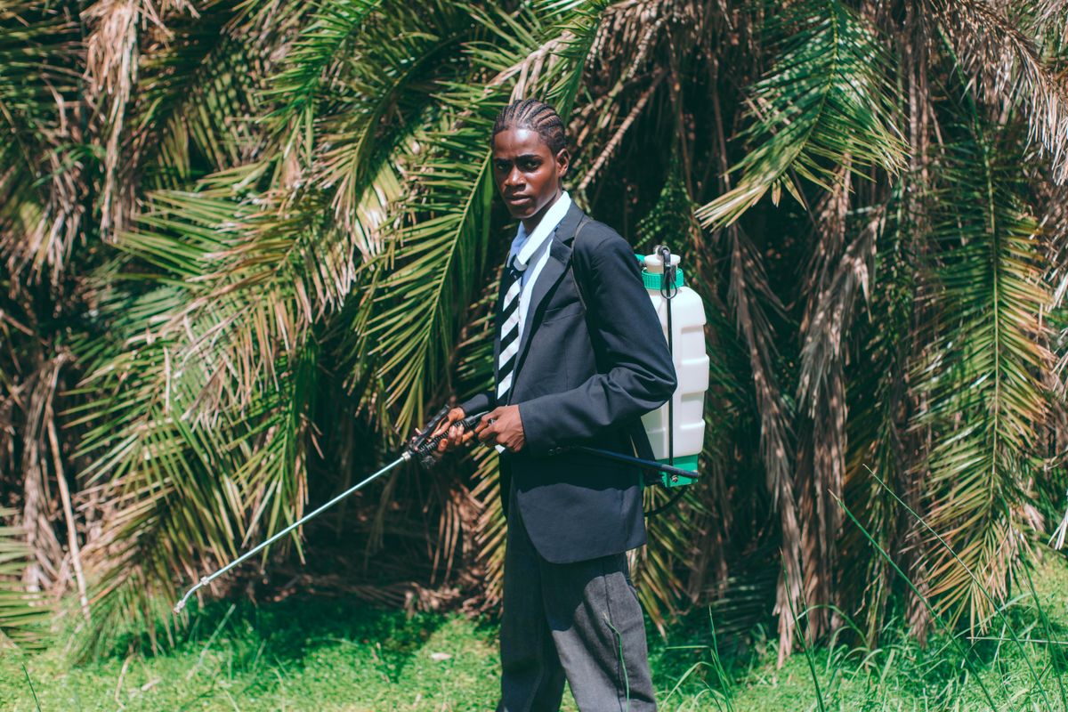 Professional pest control technician spraying for pest control services in Thika Kenya