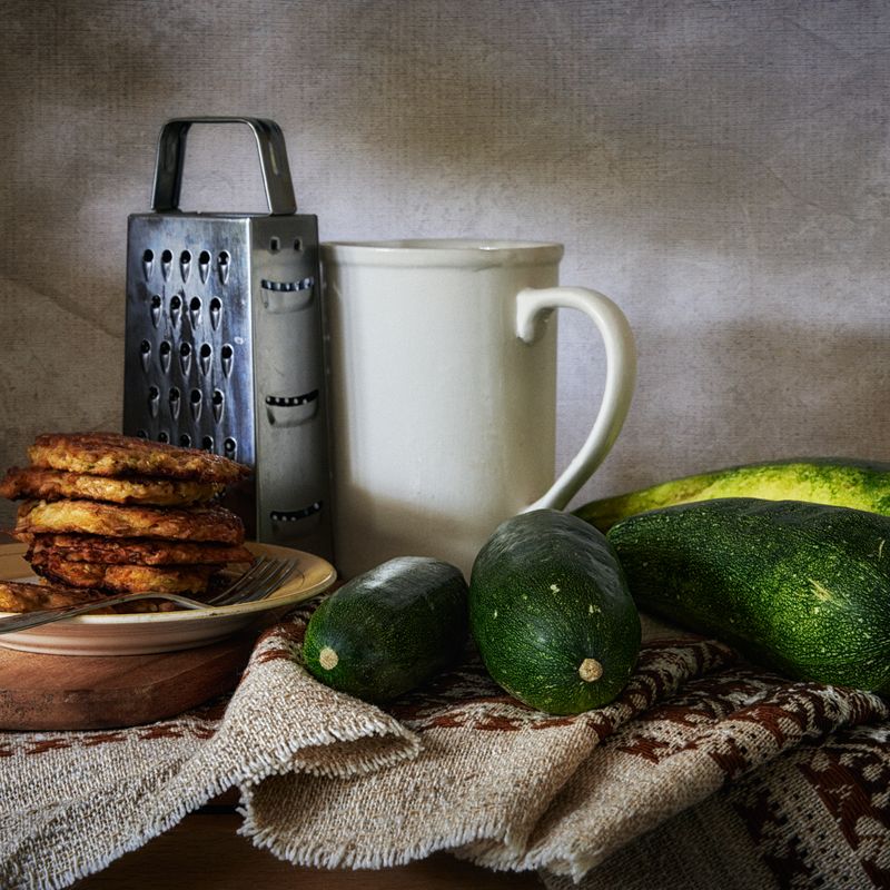 Everyday Sourdough Discard Zucchini and Parmesan Pancakes