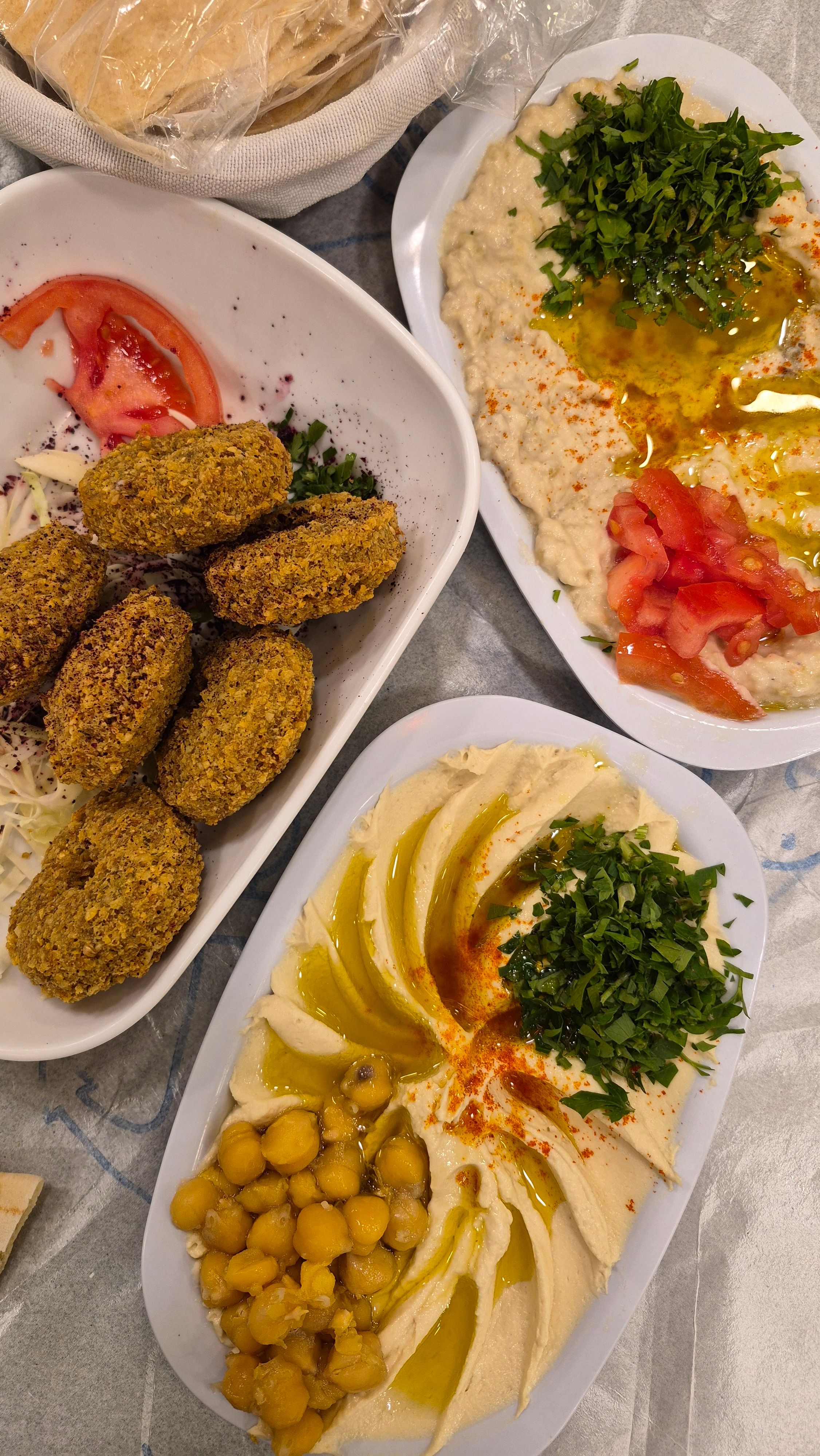 Middle Eastern mezze platter
