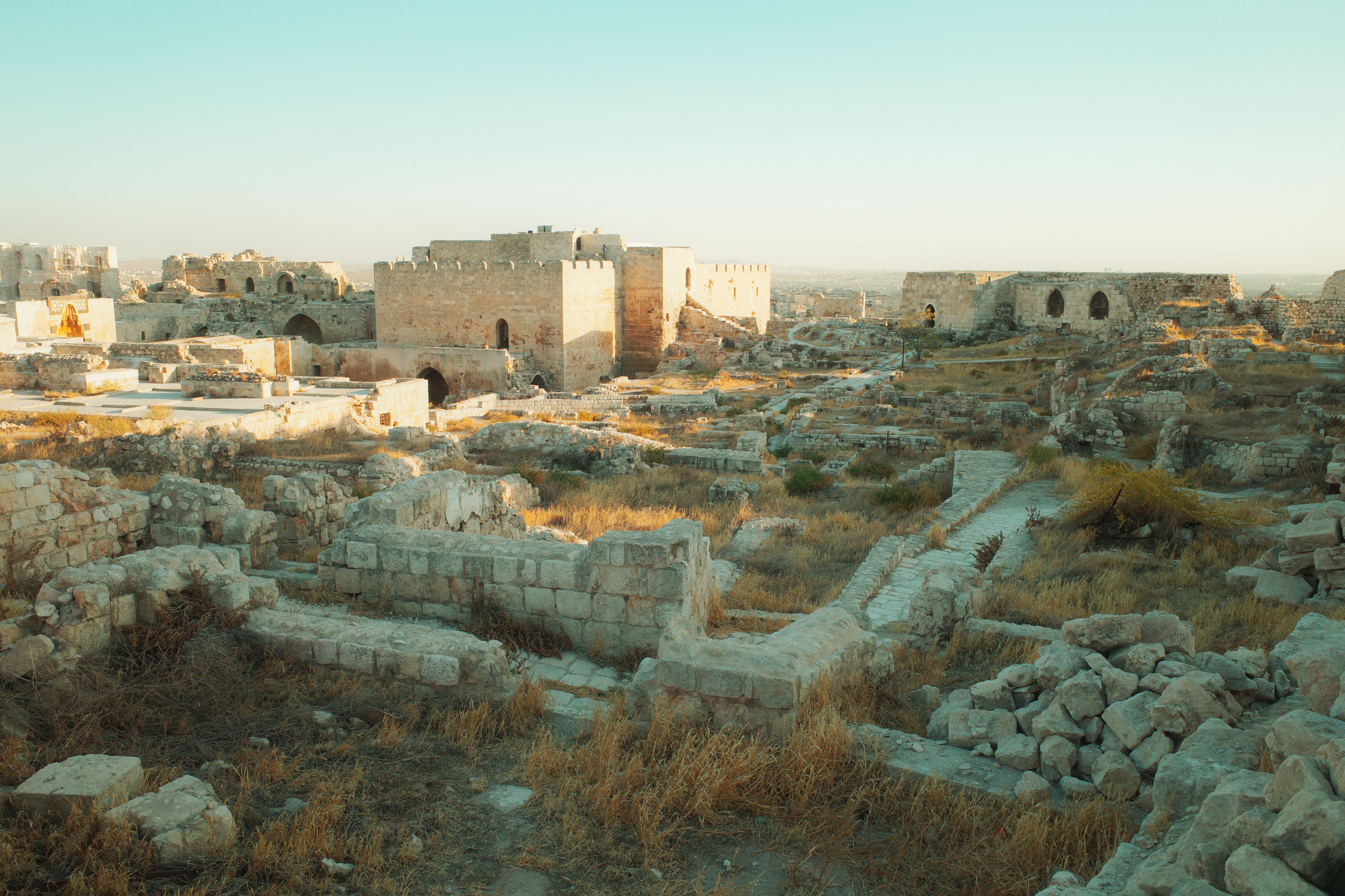 Ancient Ruins of Aleppo Citadel at Sunrise · Free Stock Photo