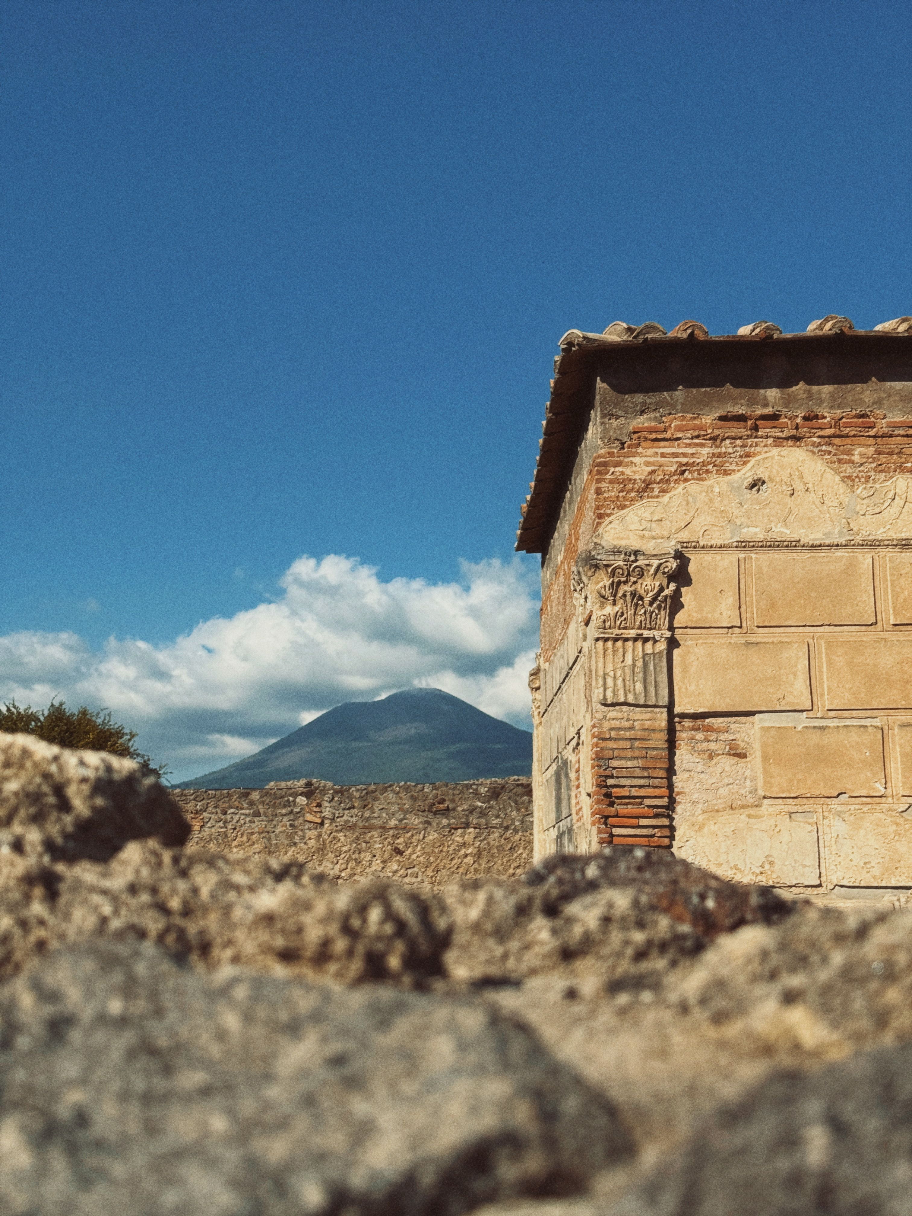 Pompeii ruins with Mount Vesuvius, a hidden gem day from Naples