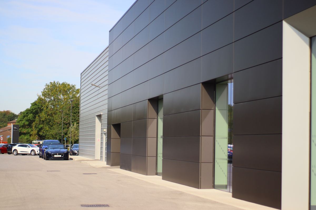 Modern commercial facility building