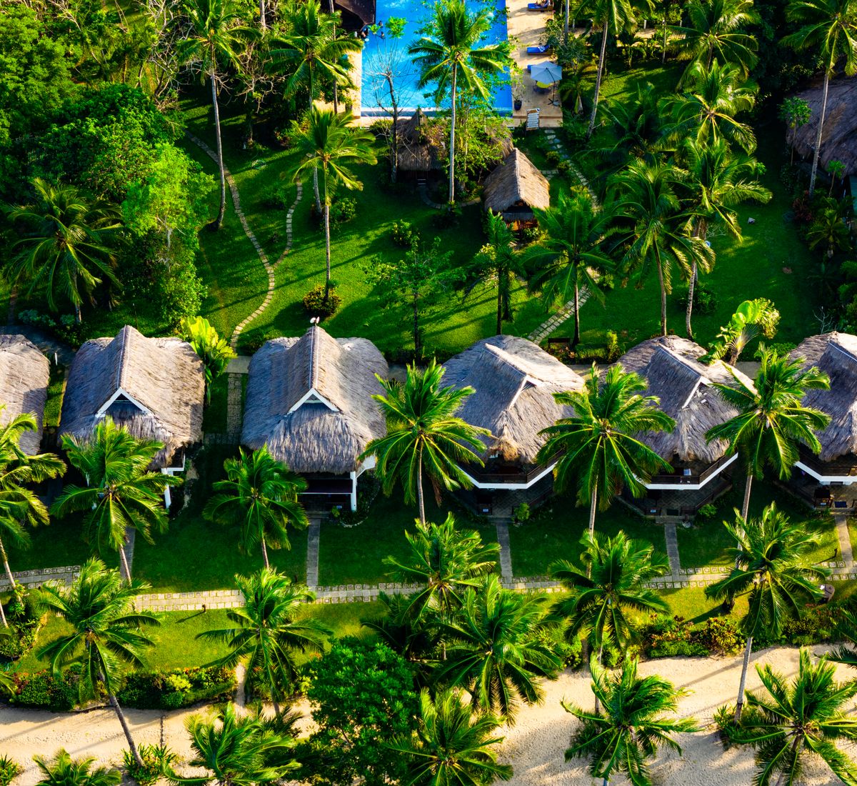 Palawan tropical resort cottages