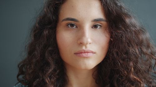 Curly hair portrait