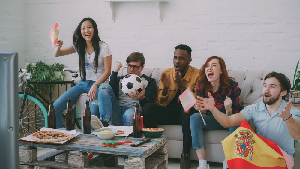 Friends Cheering
