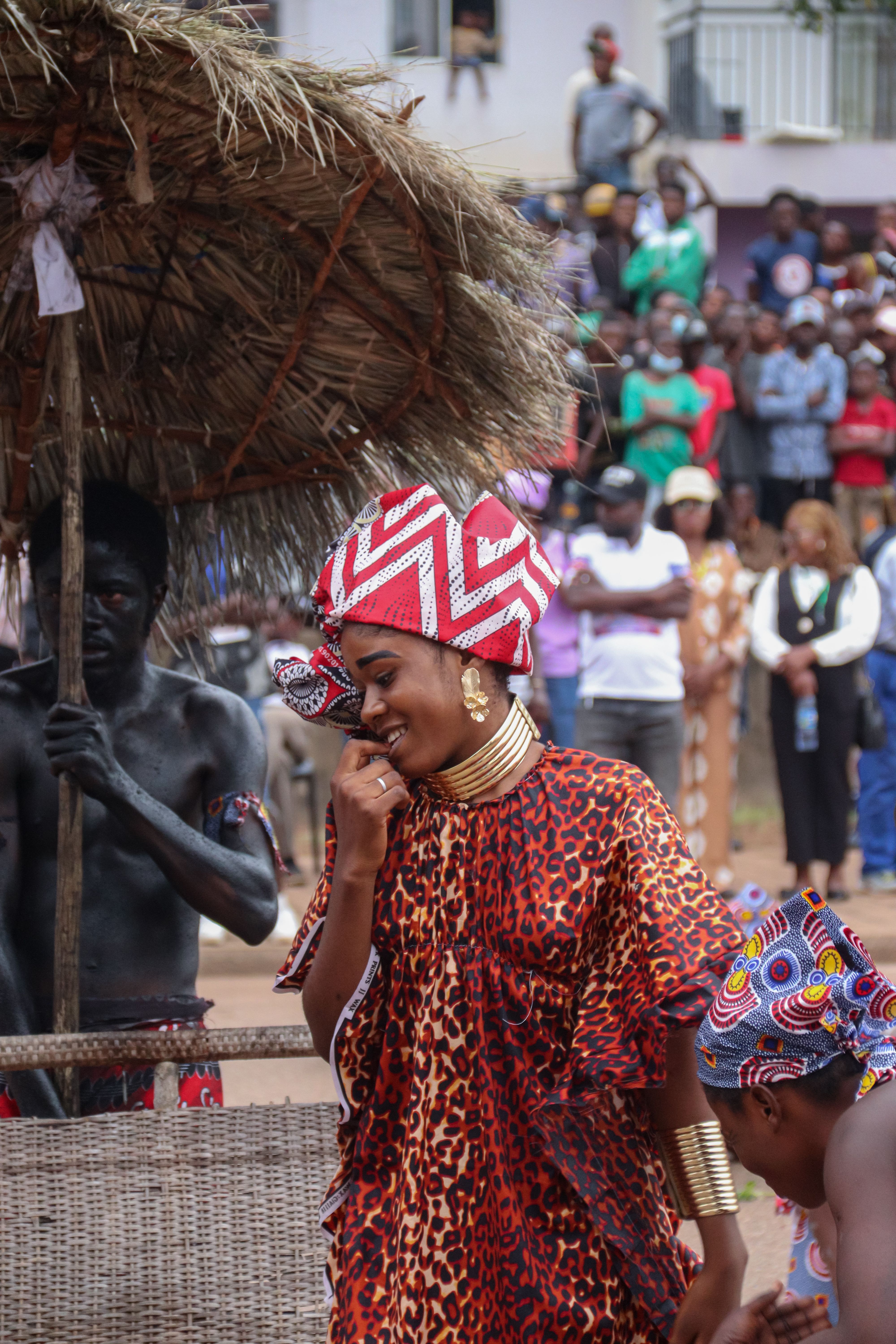 Traditional African Festival with Colorful Attire · Free Stock Photo