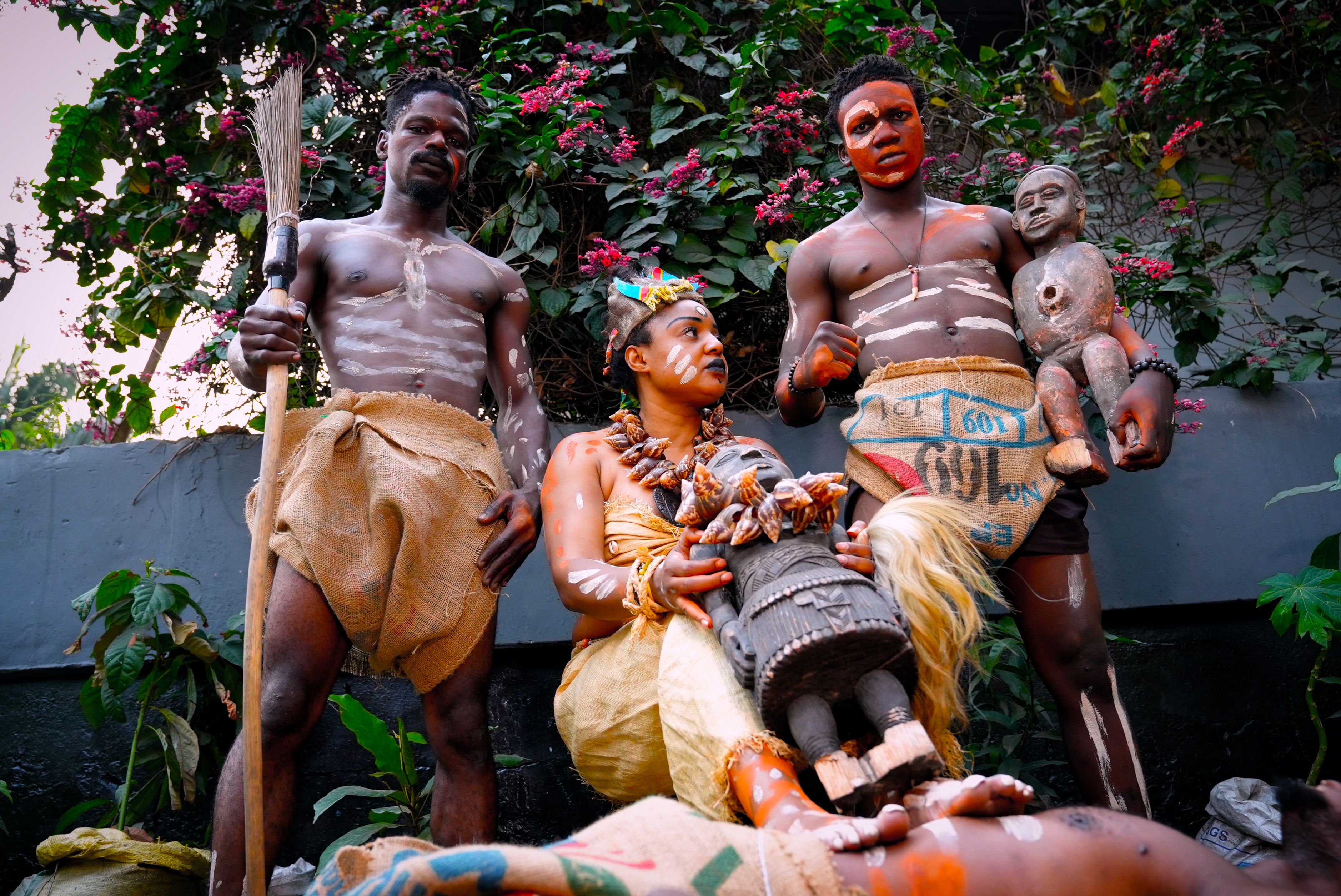 Traditional African Cultural Ritual with Artifacts · Free Stock Photo