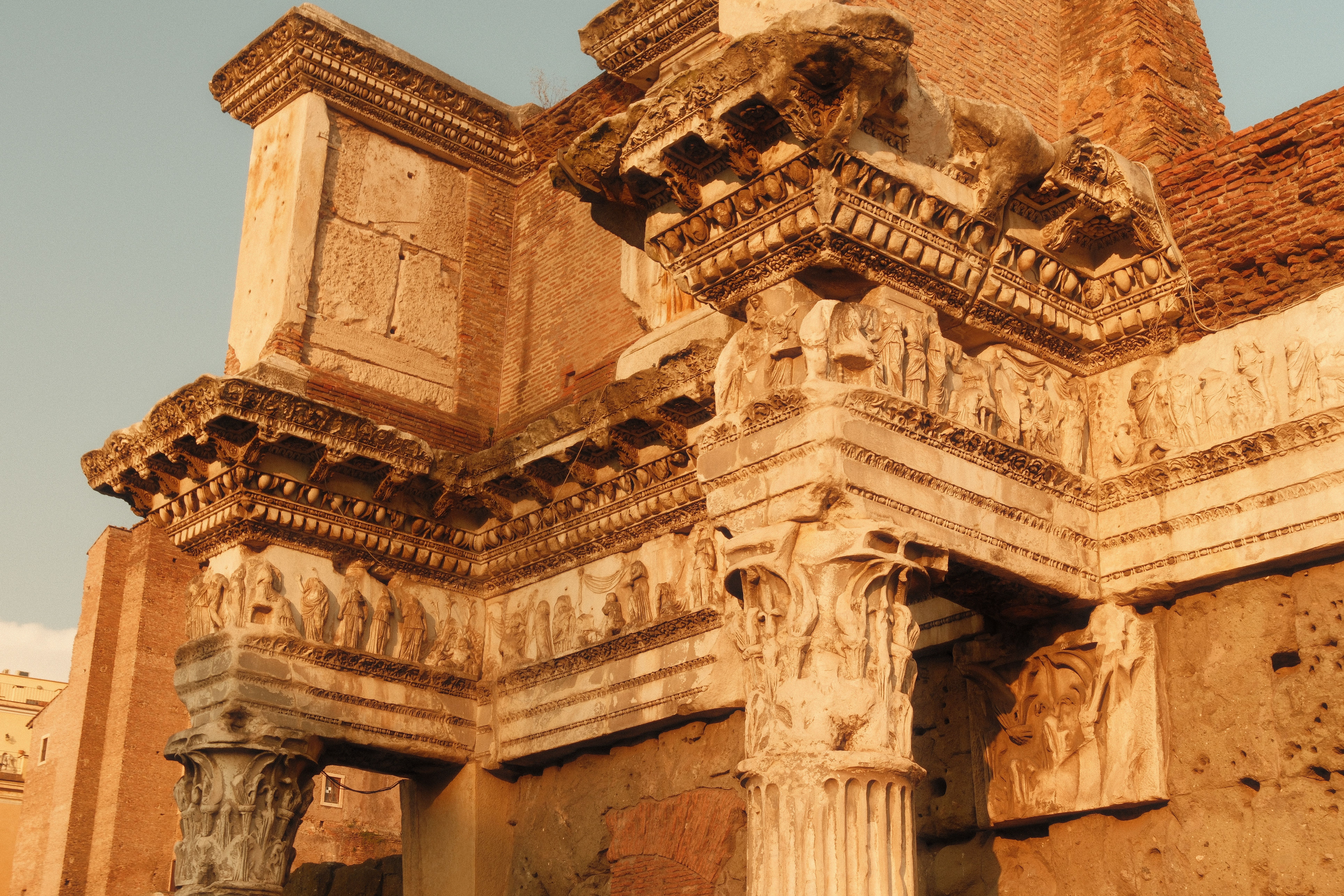 Ancient Roman Ruins at Golden Hour · Free Stock Photo