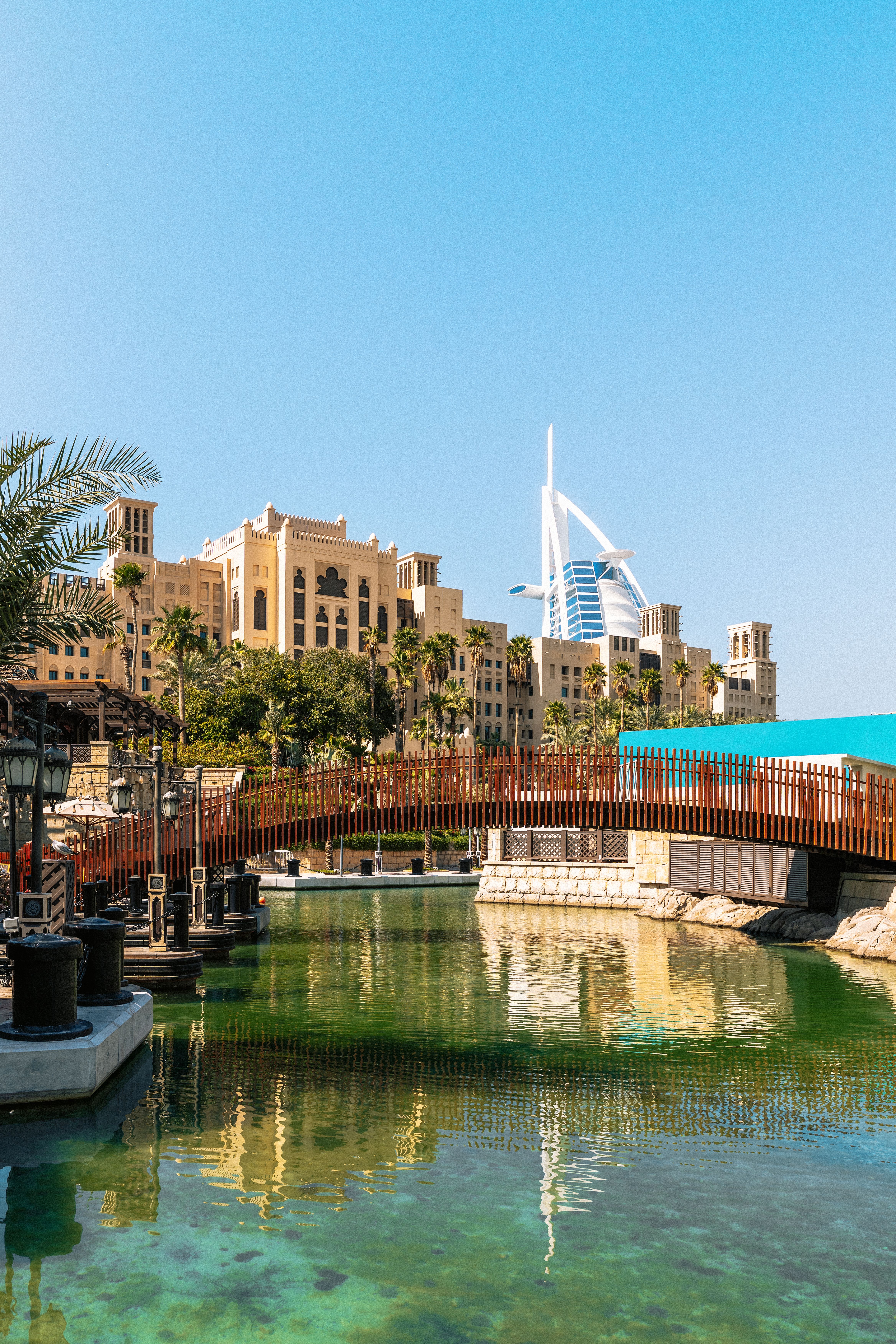 Scenic View of Burj Al Arab and Surroundings in Dubai