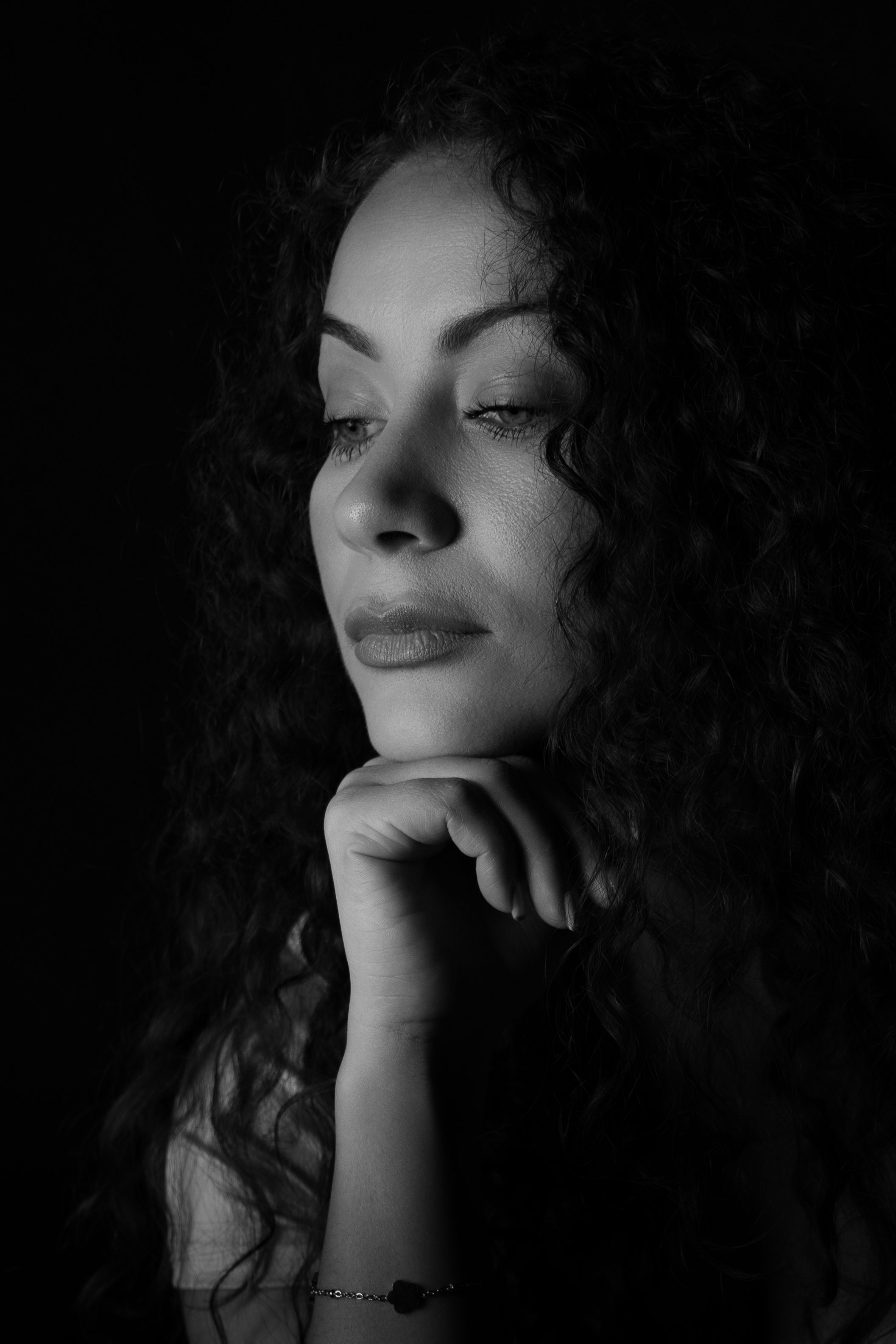 Elegant Black and White Portrait of a Woman · Free Stock Photo