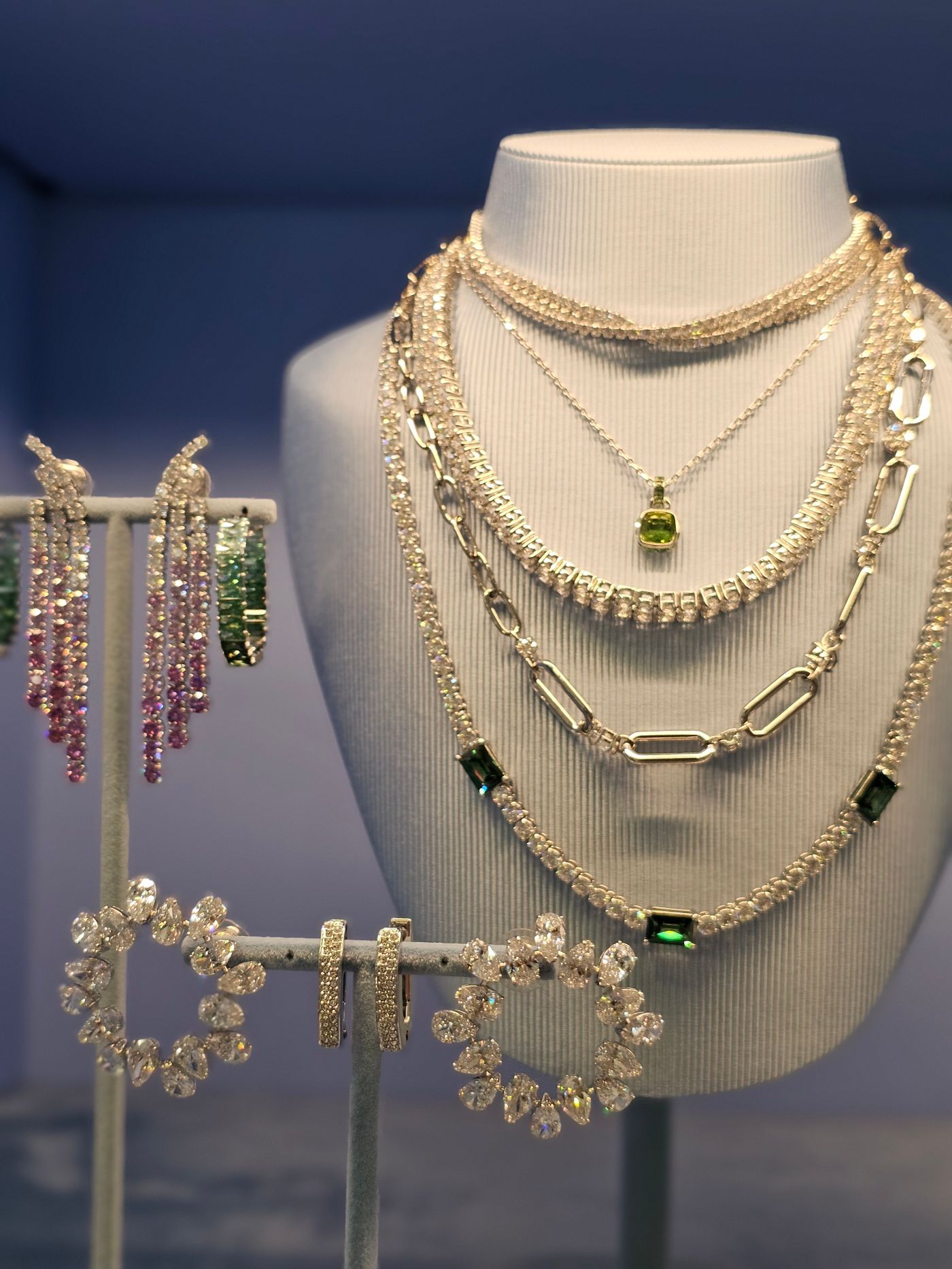 A heritage necklace on display