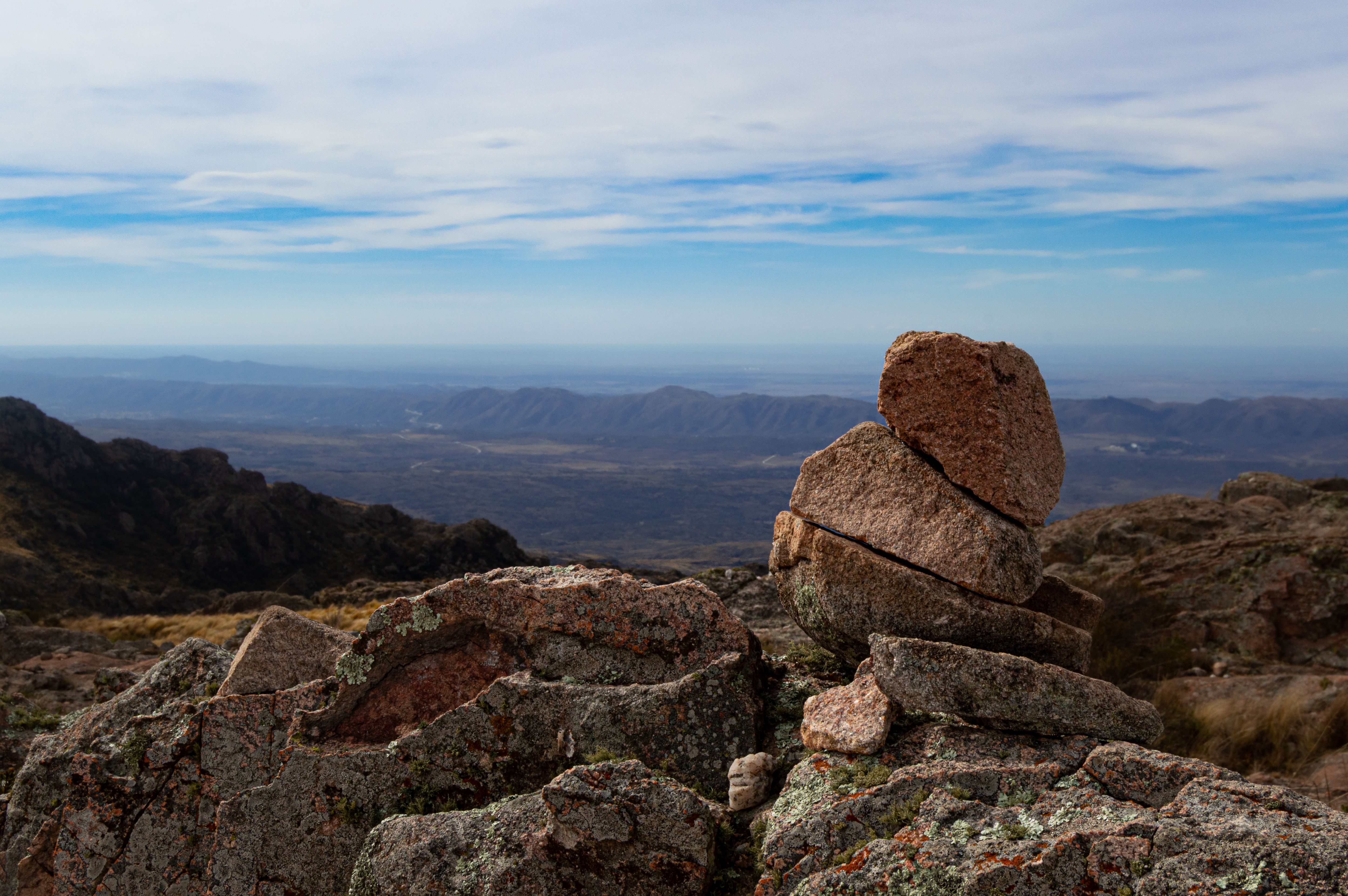 Balanced Rock Formation in Mountainous Landscape · Free Stock Photo