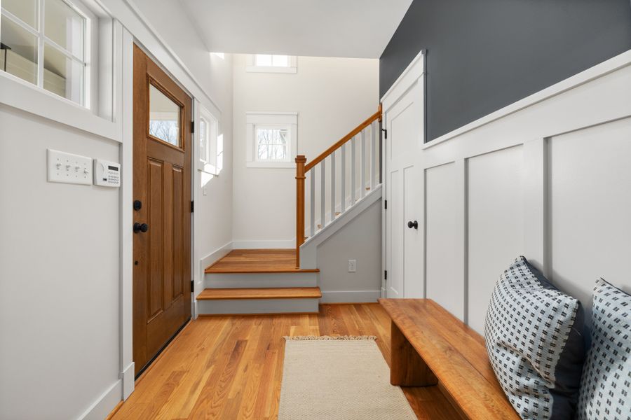 Shoe Cabinet with Bench for bright residential entryway