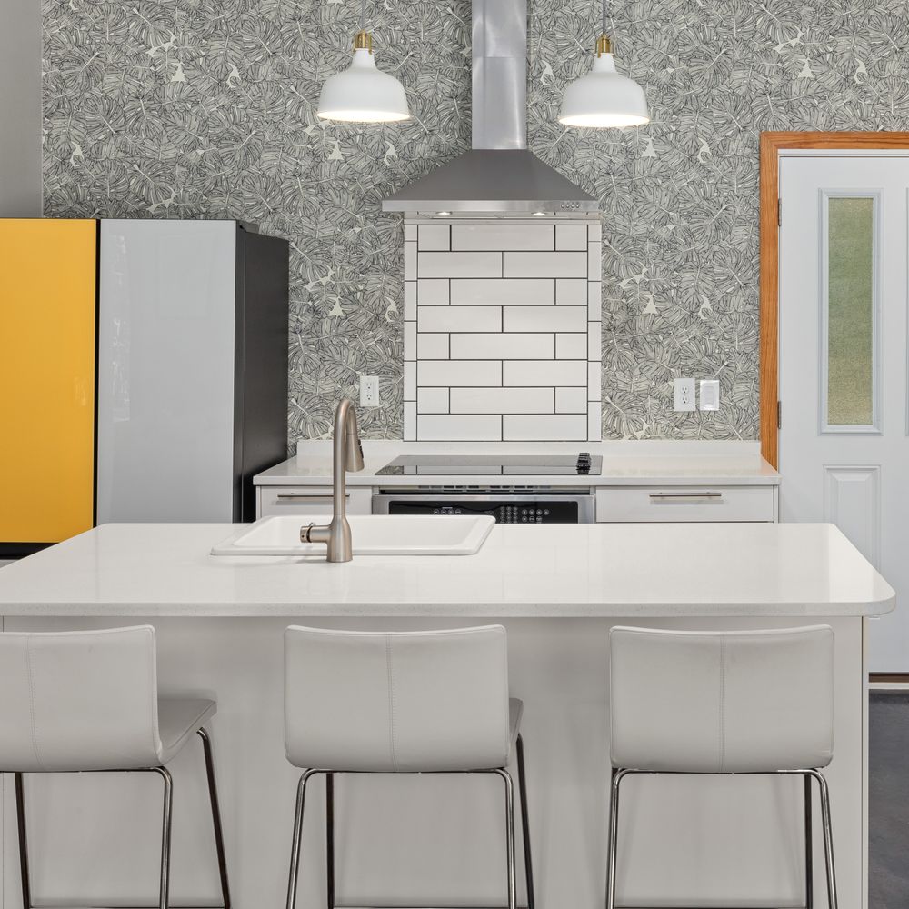 Kitchen Spraying in North End — woodwork brushed to a crisp, smooth line