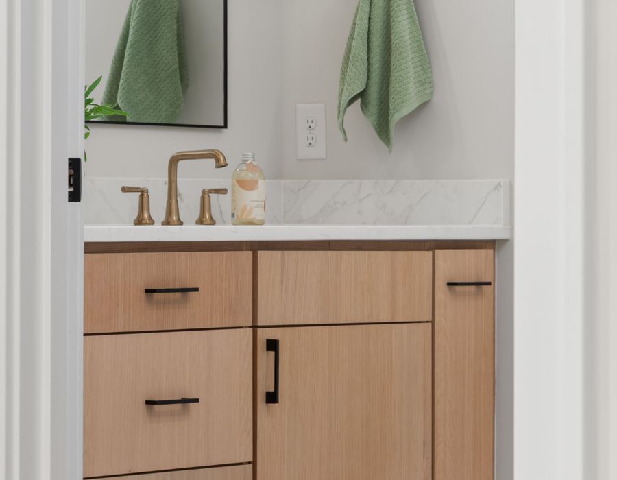 Spanish hacienda-style vanity installation San Juan Capistrano