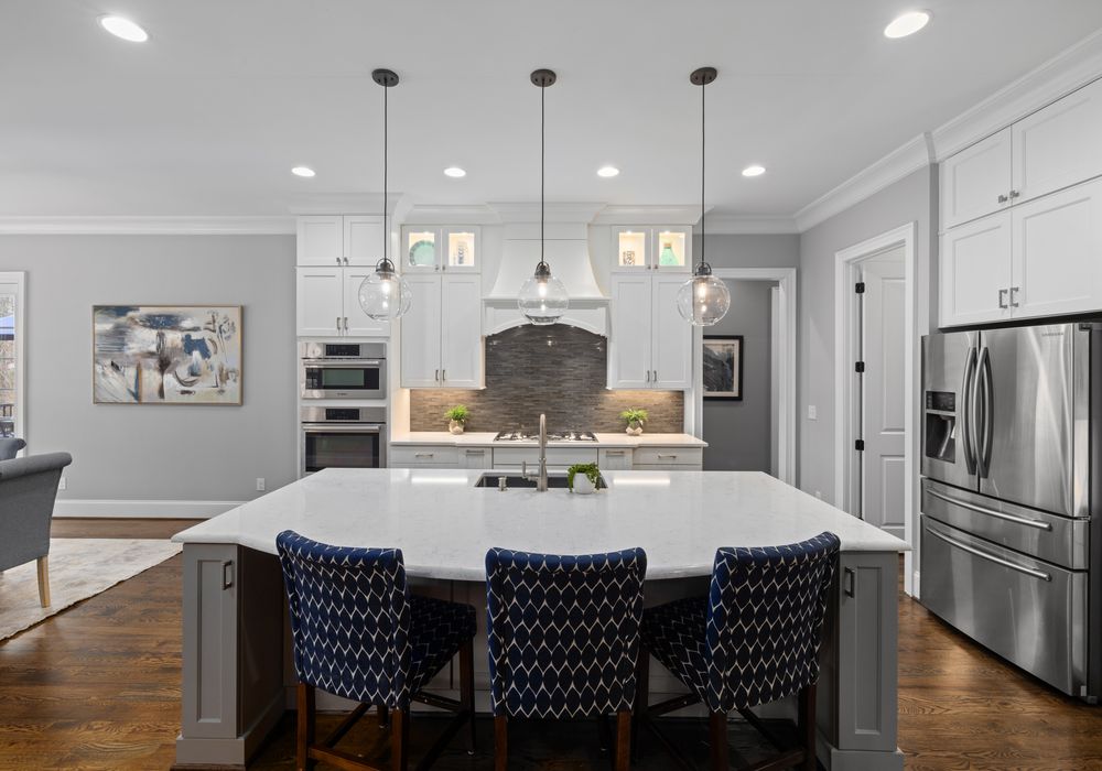 Completed kitchen remodel near 1420 Bayview Ave, Newport Beach, Orange County
