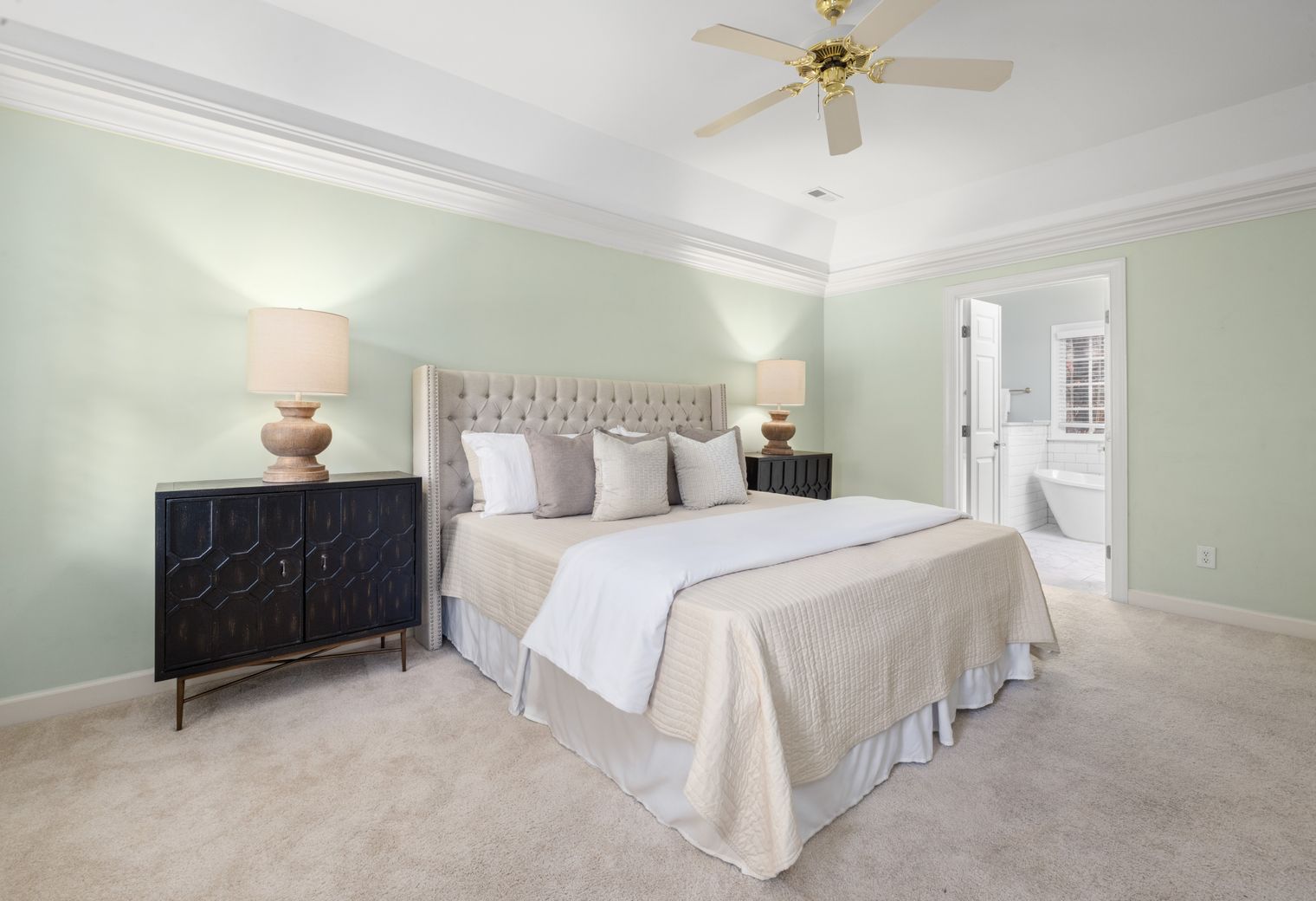 Interior Painting in Totteridge — dust sheets down and the room fully protected