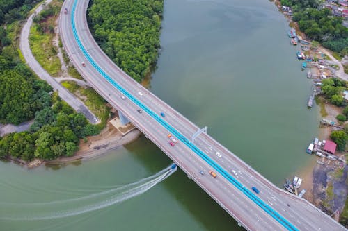 Drone Capture Of Connecting Bridge