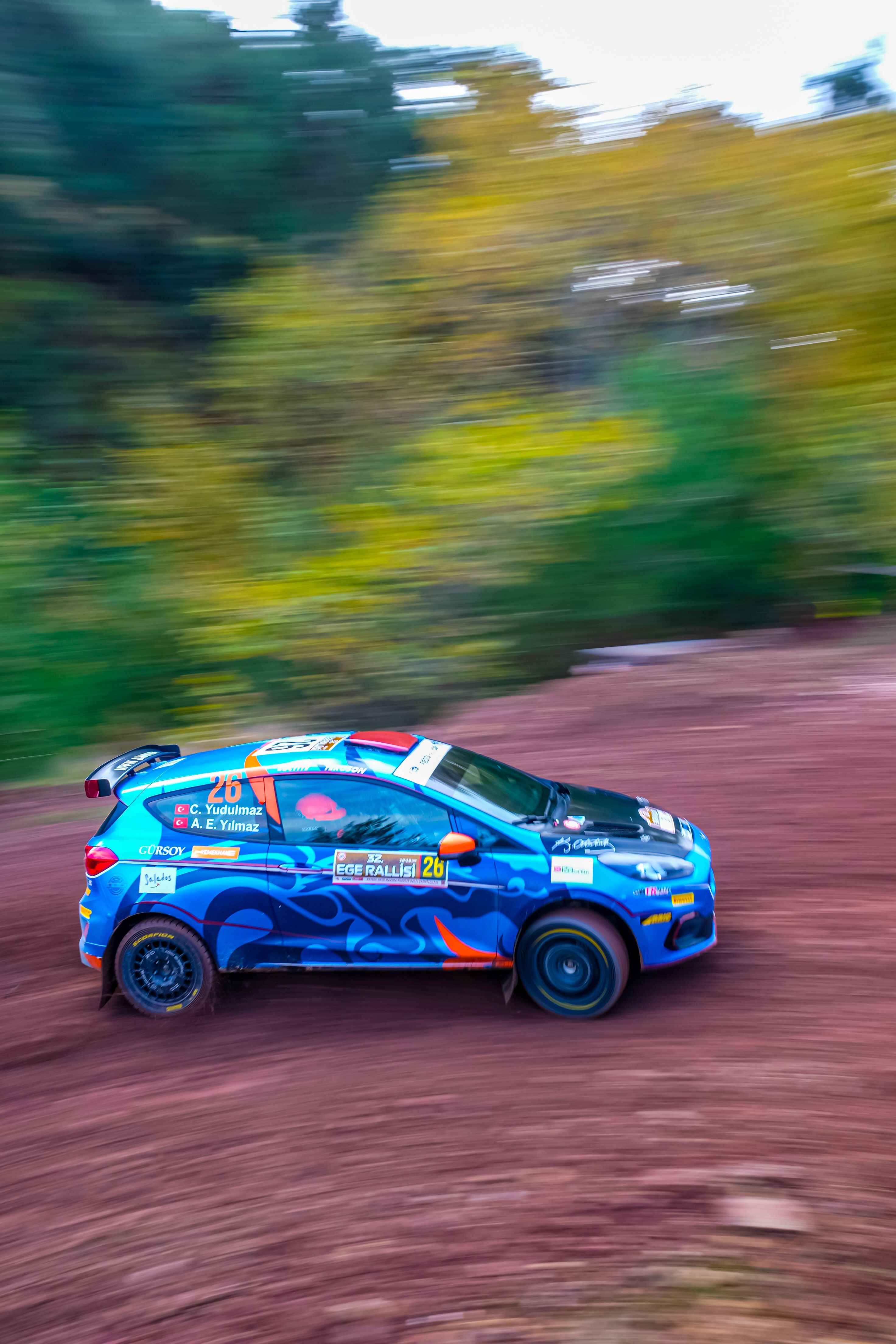 Exciting Rally Car Racing in İzmir Woods · Free Stock Photo