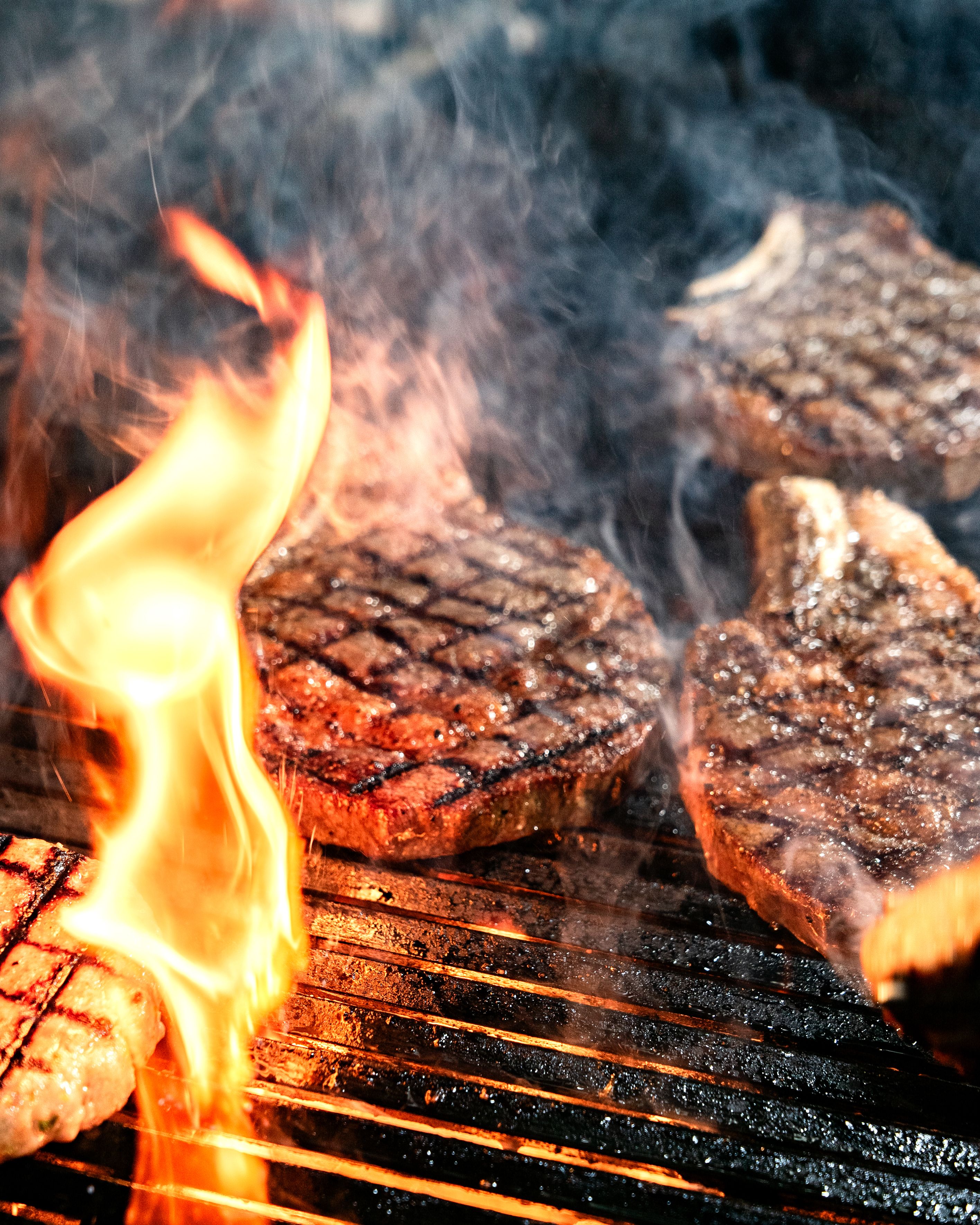 Open-Fire Char-Grilled Steak with a Red Chile Rub