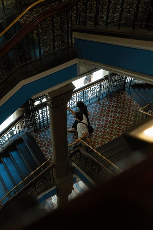Free A beautifully designed staircase at the Queen Victoria Building in Sydney, Australia. Stock Photo