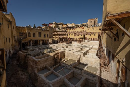 Artisan workshops — brass, leather, ceramics — Fez