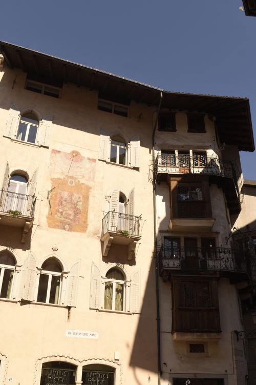 Free Sunlit historic building in Trento, showcasing classic architectural design. Stock Photo