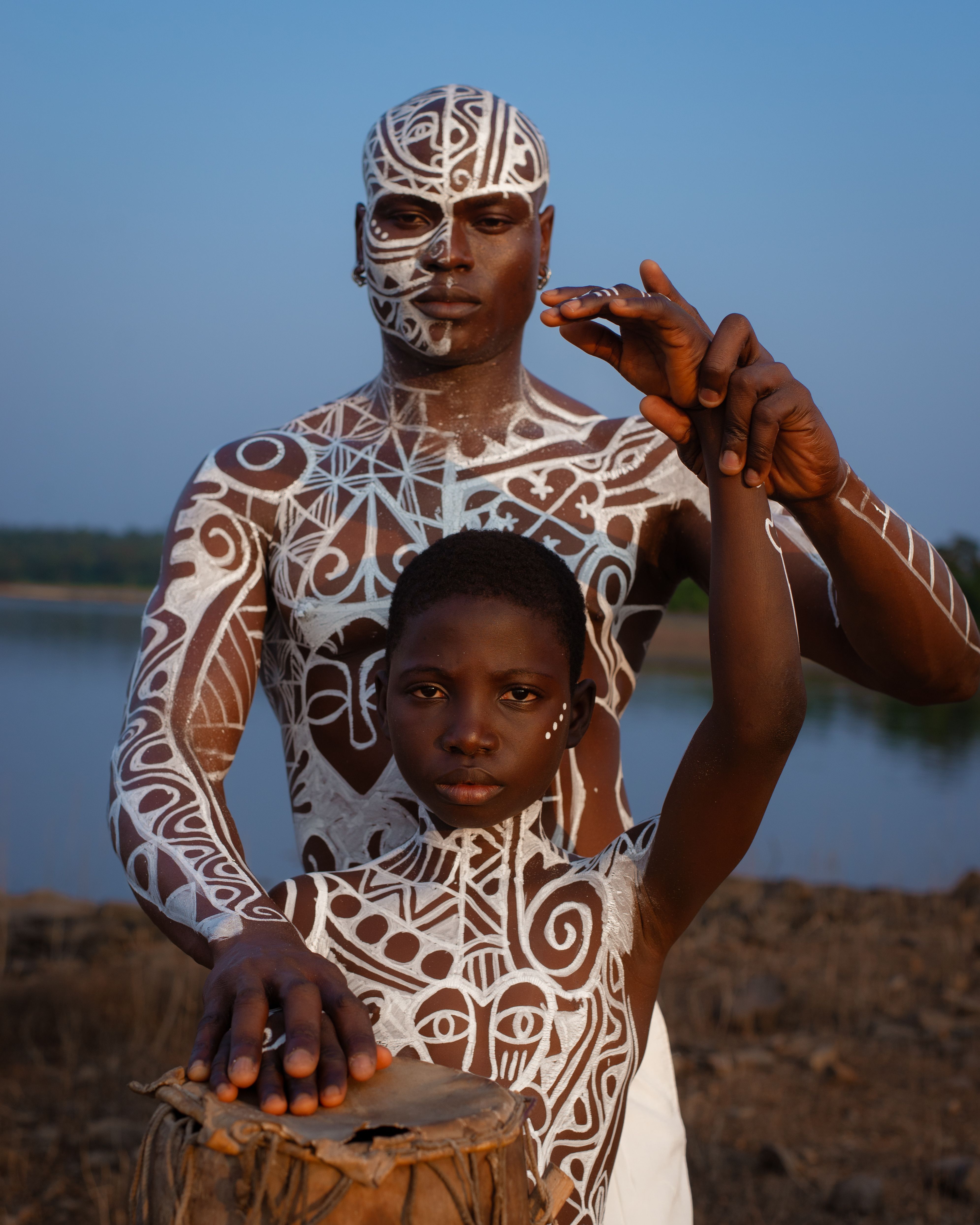 Traditional African Body Art and Ritual Drumming · Free Stock Photo