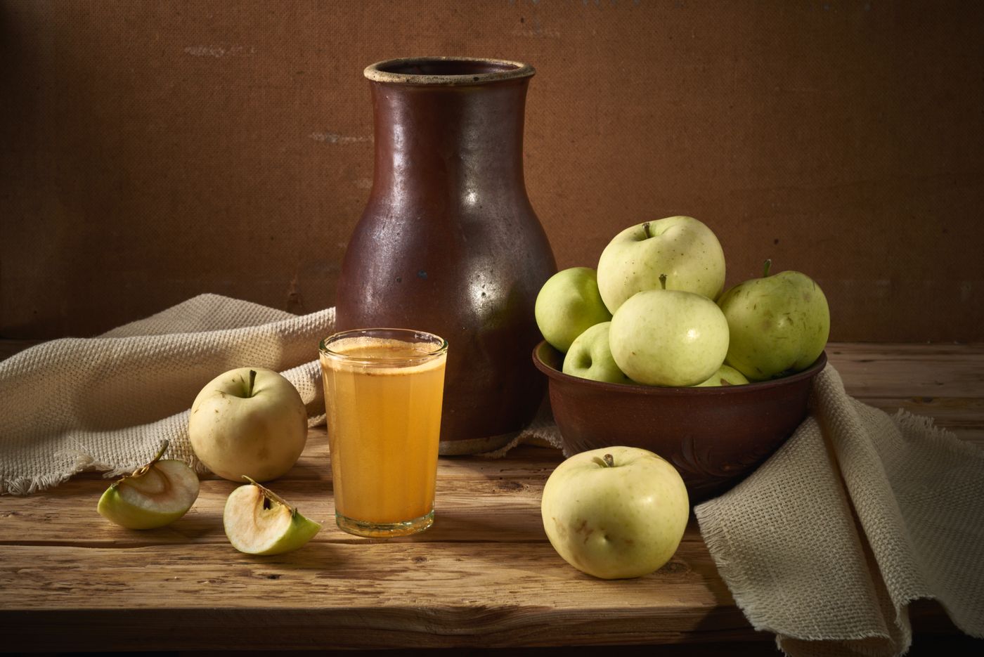 Jus de pommes pressé à la ferme