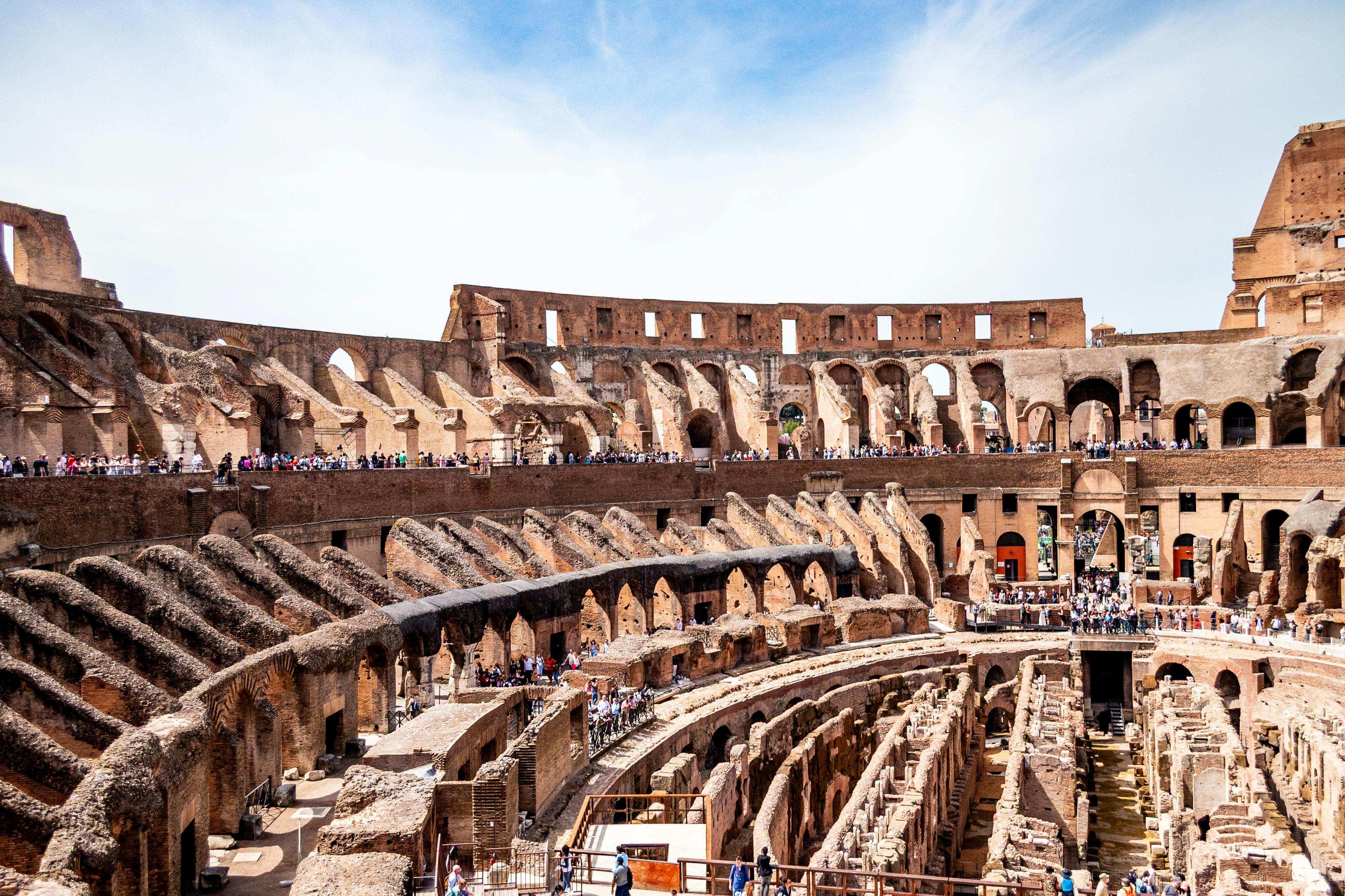 View of the Colosseum in Rome