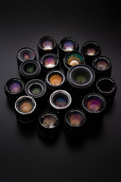 Free Different kinds of Camera Lens Stock Photo