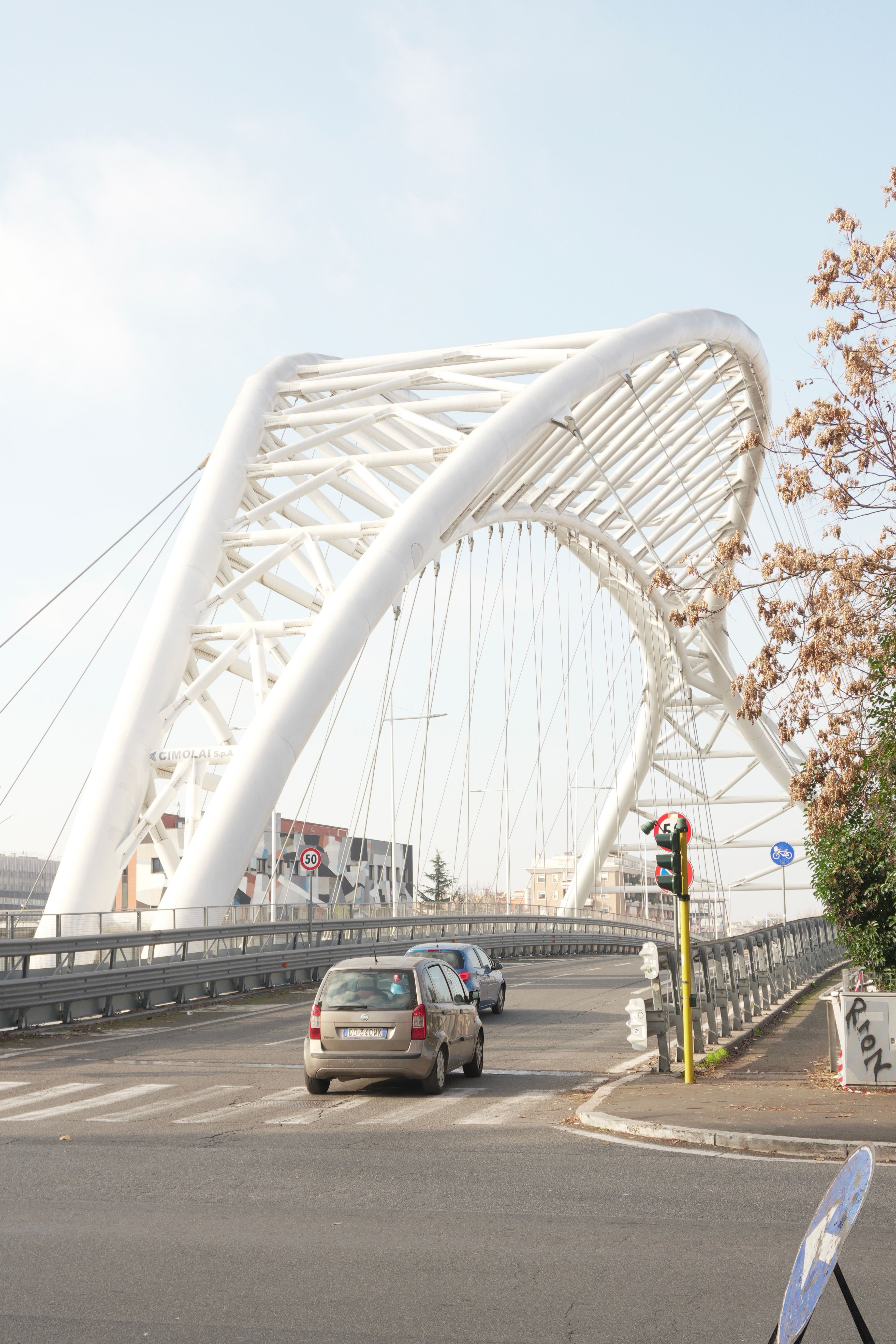 Modern Bridge in Rome on a Clear Day · Free Stock Photo