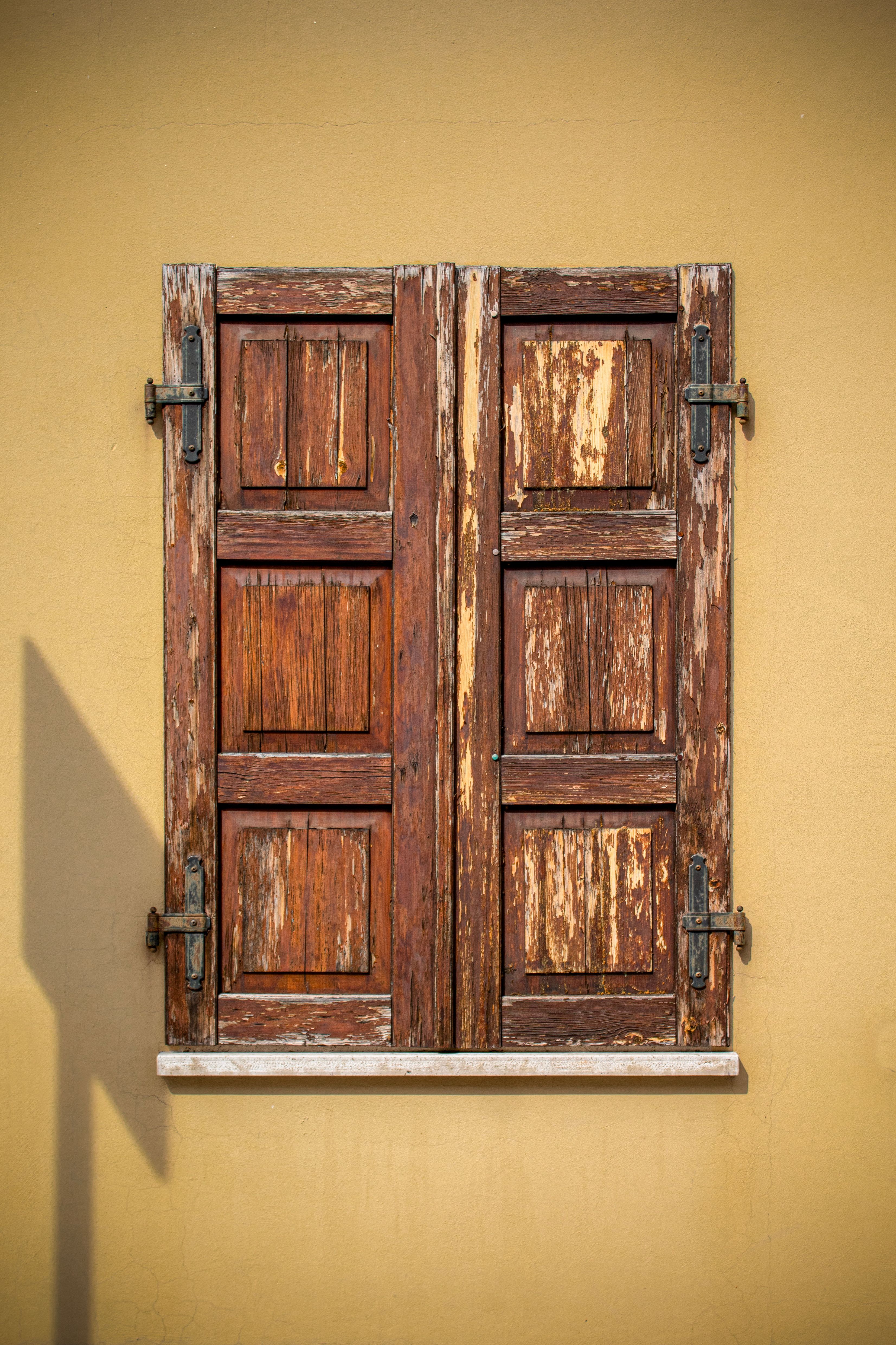 Wooden Shuttered Window in Palmanova, Italy · Free Stock Photo