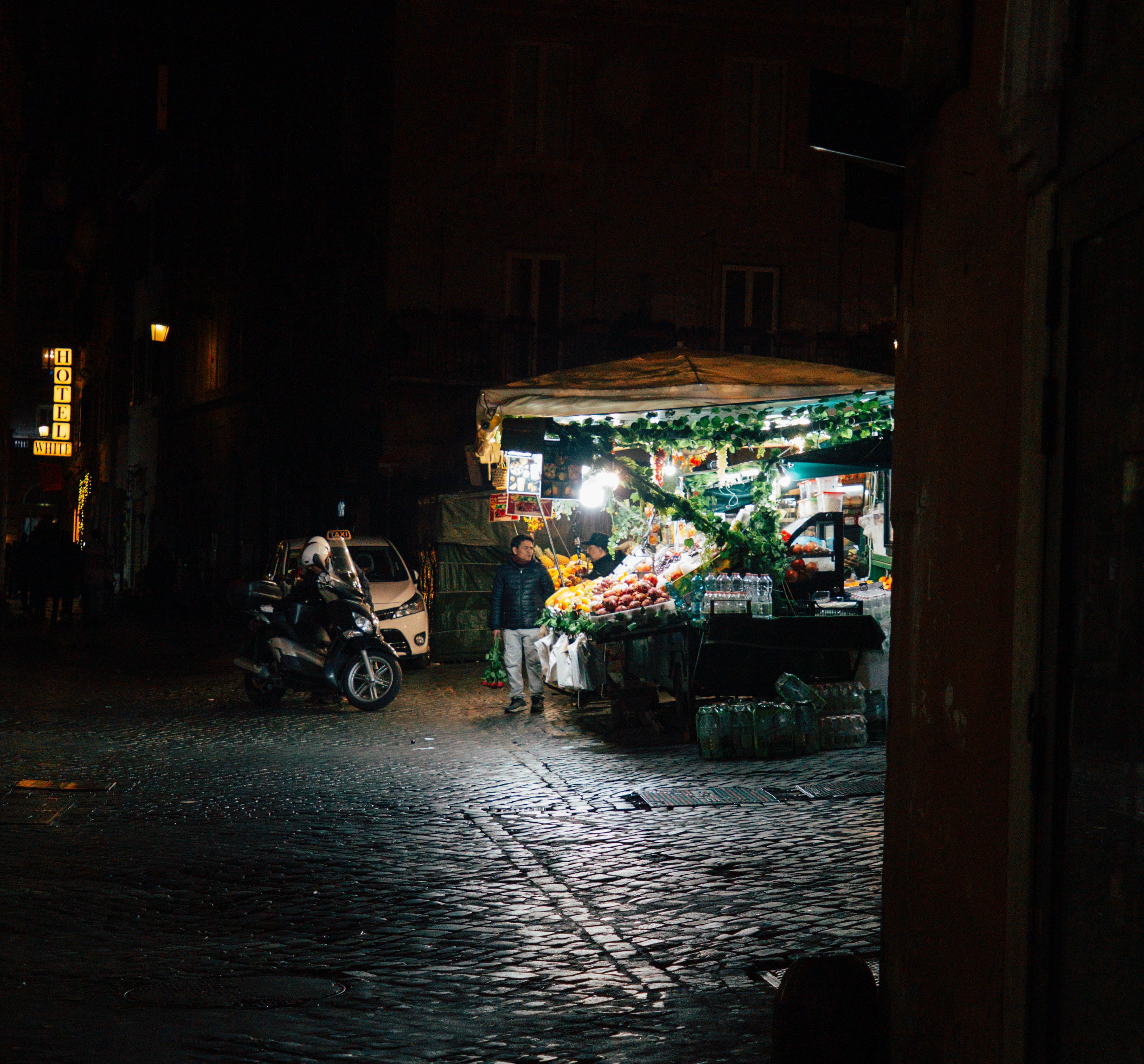 Cozy Night Market in Rome, Italy · Free Stock Photo