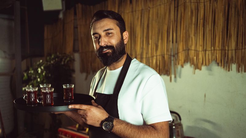 Noah Reed, cafe host at Grounded Coffee Co.