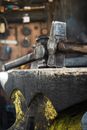 Close-up of Two Hammer