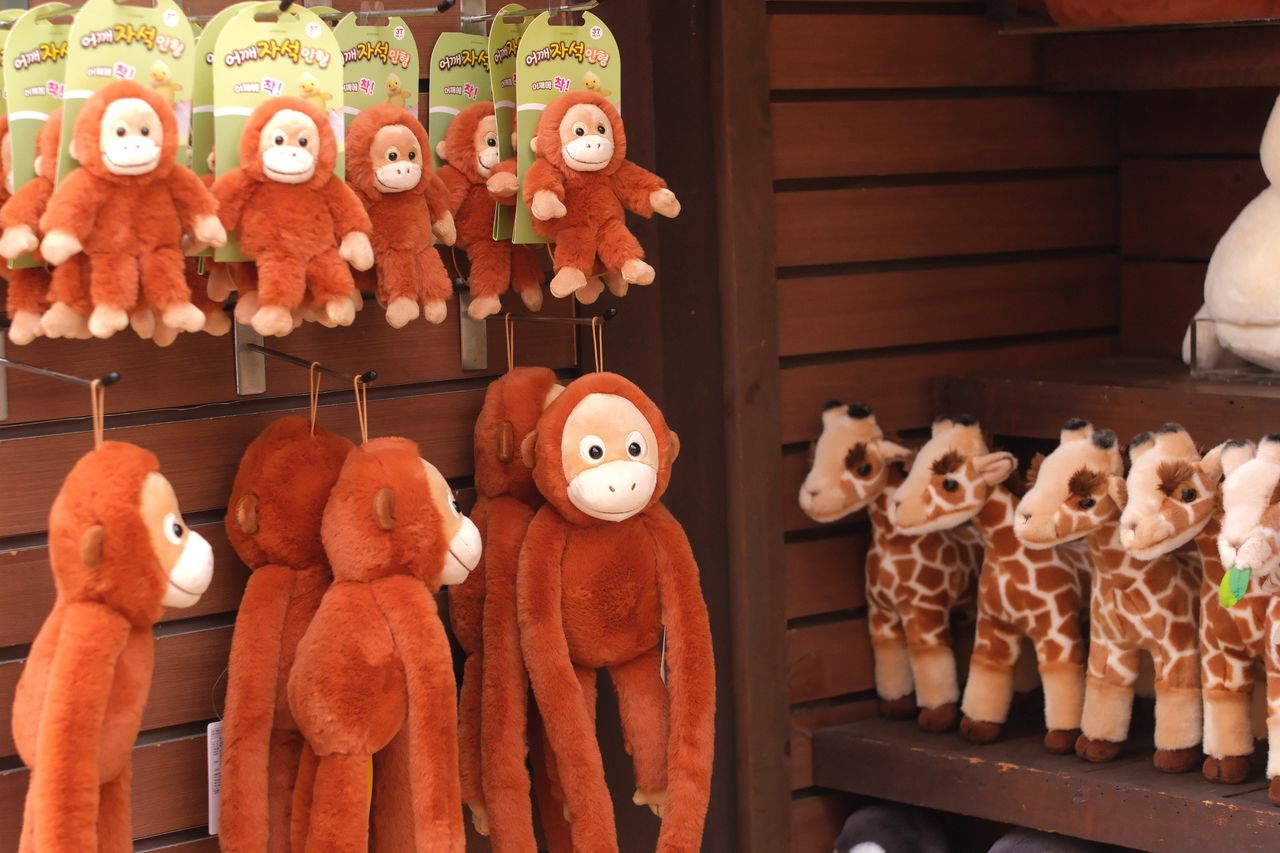 Plush giraffe toy