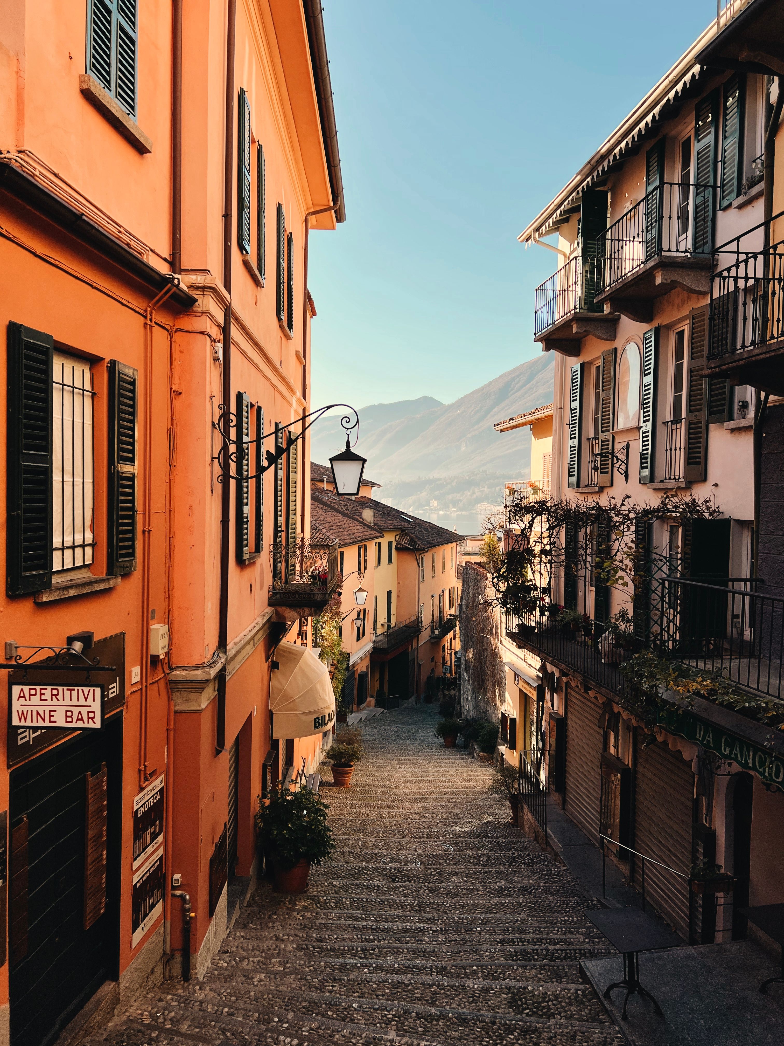 Charming Italian Street with Colorful Buildings · Free Stock Photo