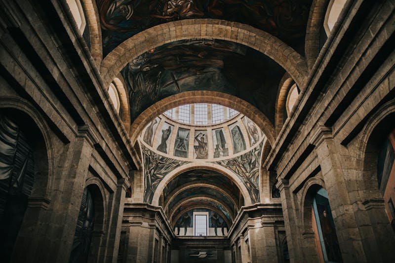 Vue impressionnante de l'architecture historique au Mexique