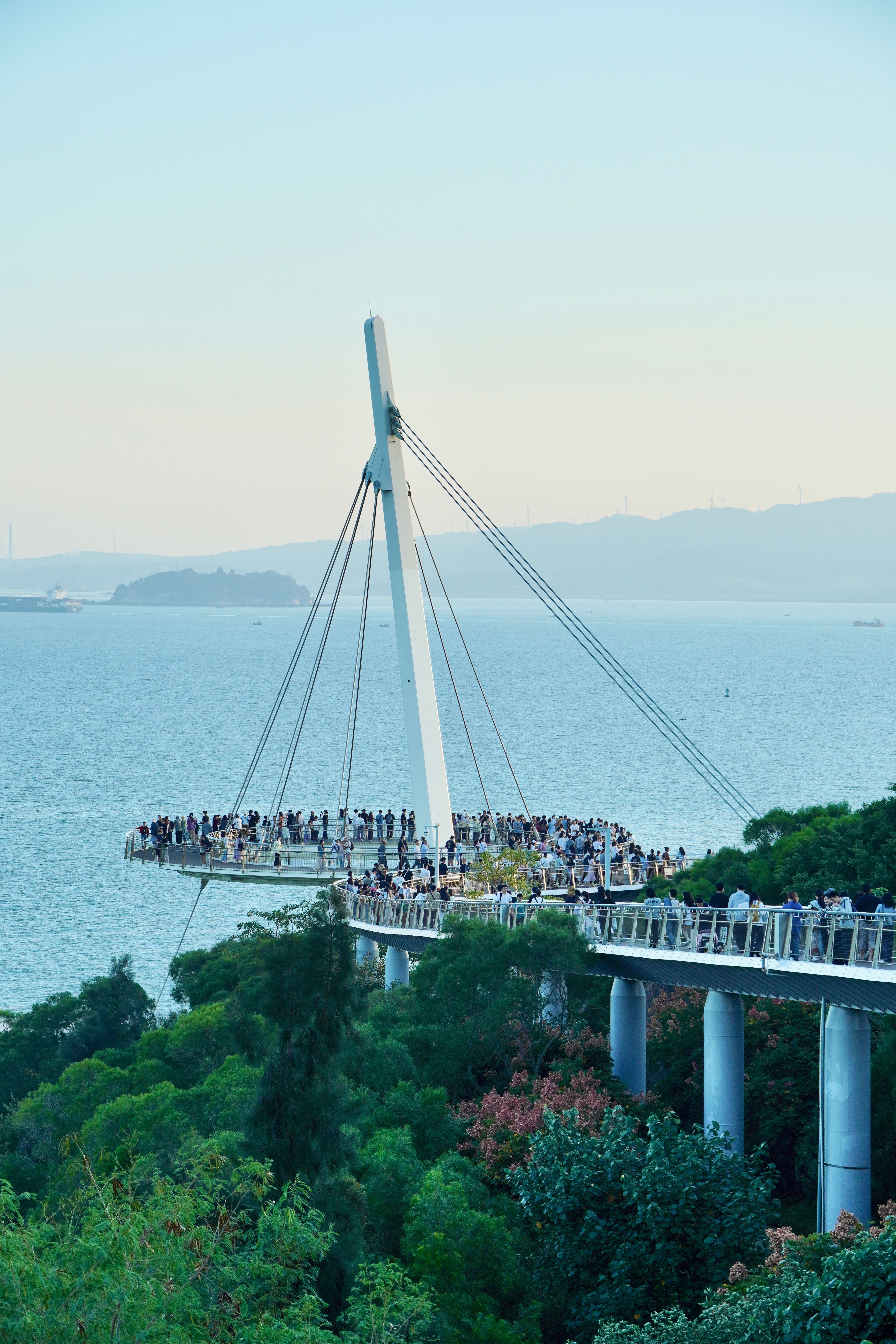 Scenic Overlook Bridge Above Ocean · Free Stock Photo