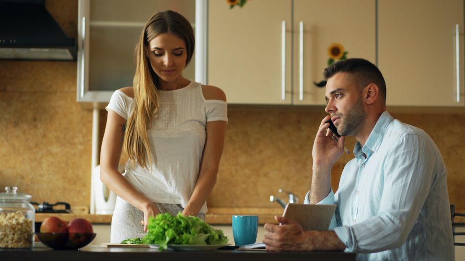 at the kitchen counter before breakfast weekday routine morning routine daily reset lifestyle photo 1