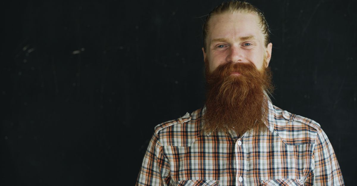man full beard portrait
