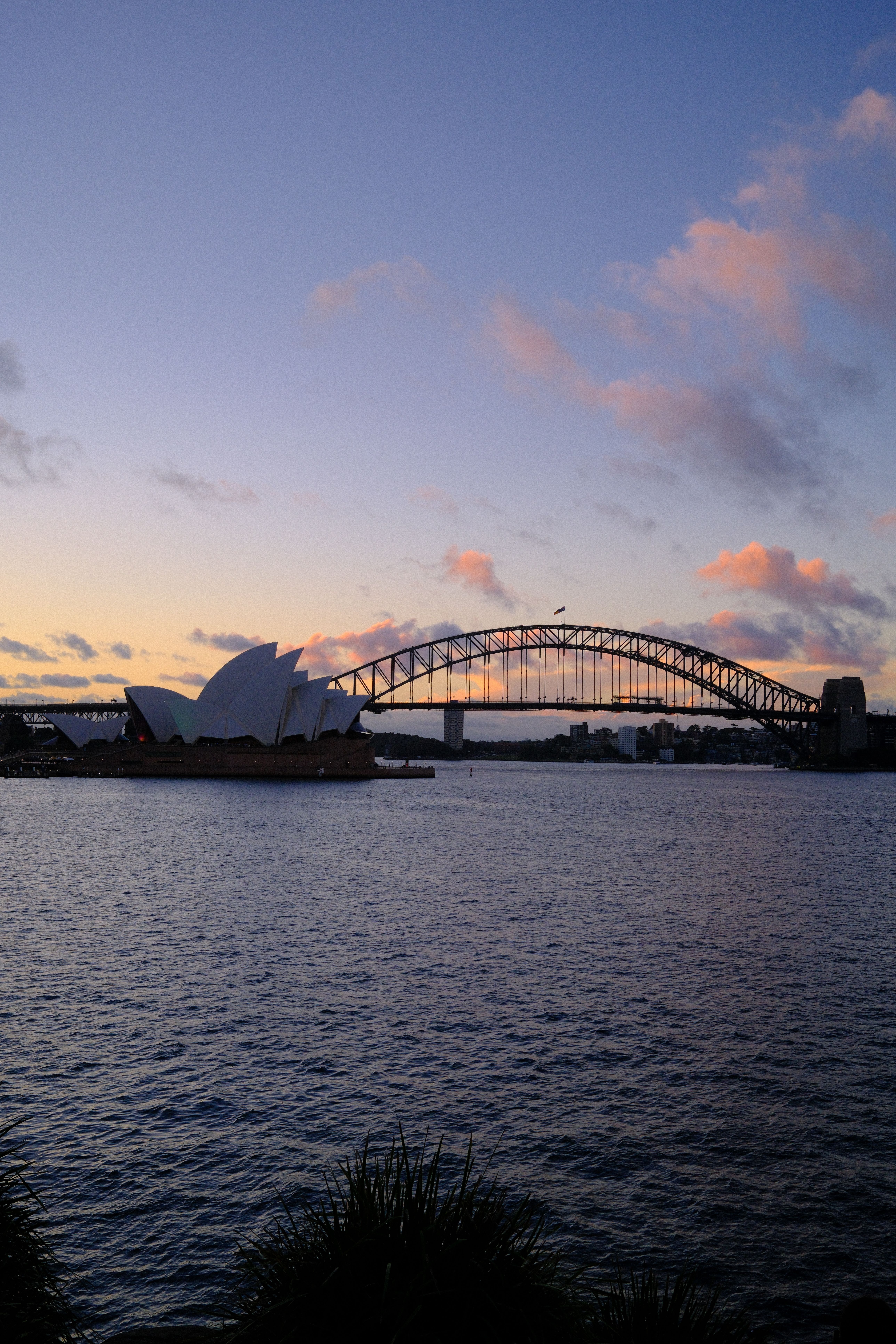 Sydney Opera House and Harbour Bridge at Sunset · Free Stock Photo