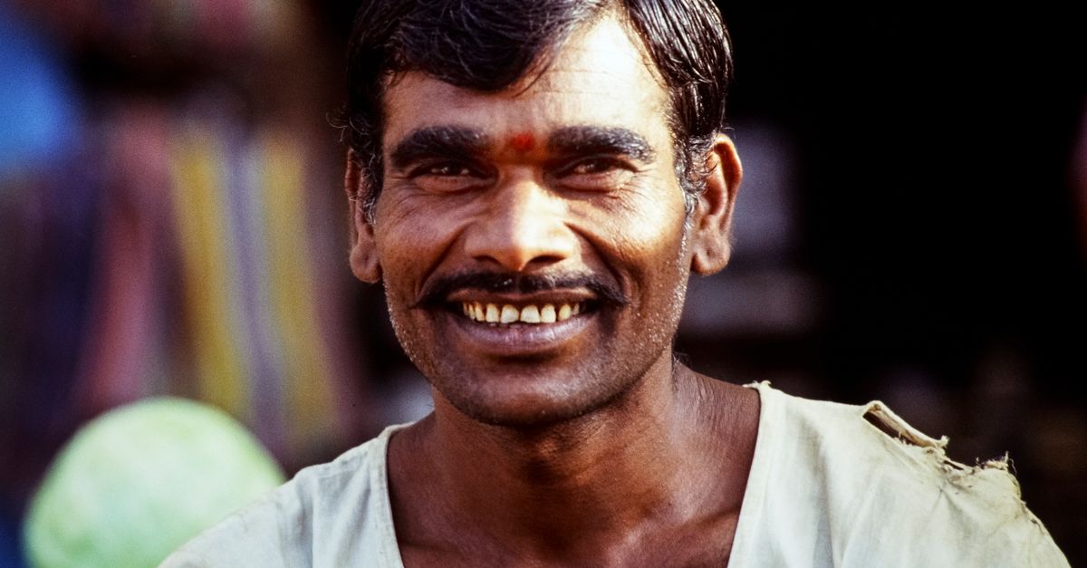 mustache man portrait