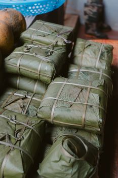 Cake Glutinous Rice And Dried Beans